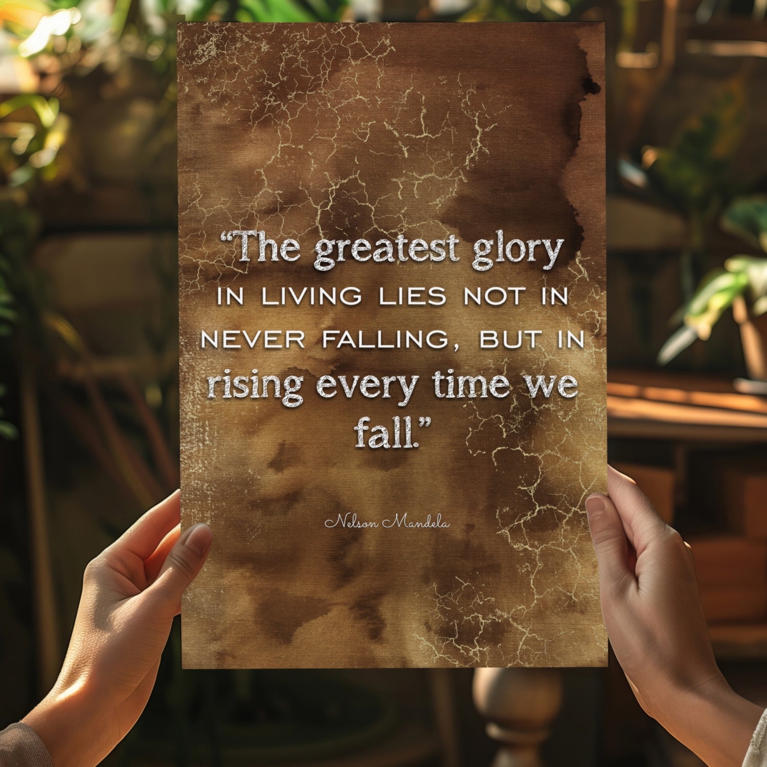 Nelson Mandela Aluminum Print.