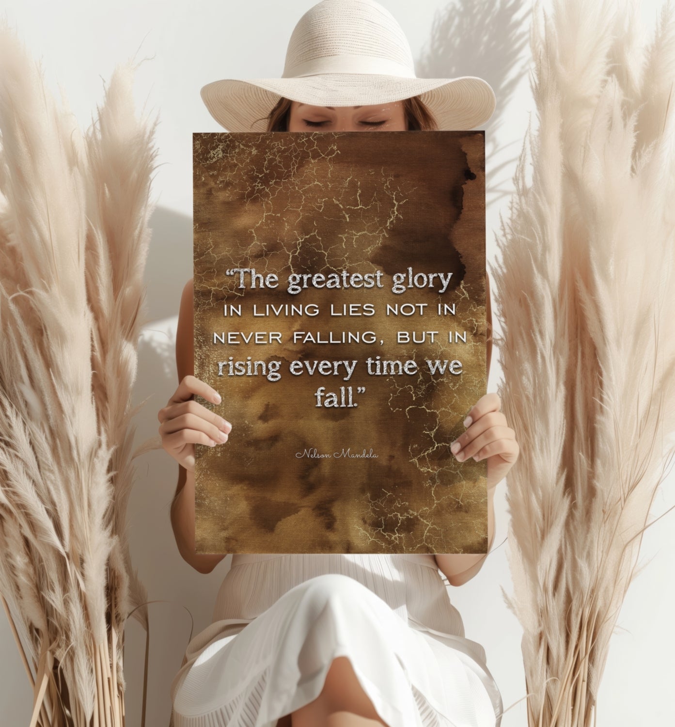 Nelson Mandela Aluminum Print.