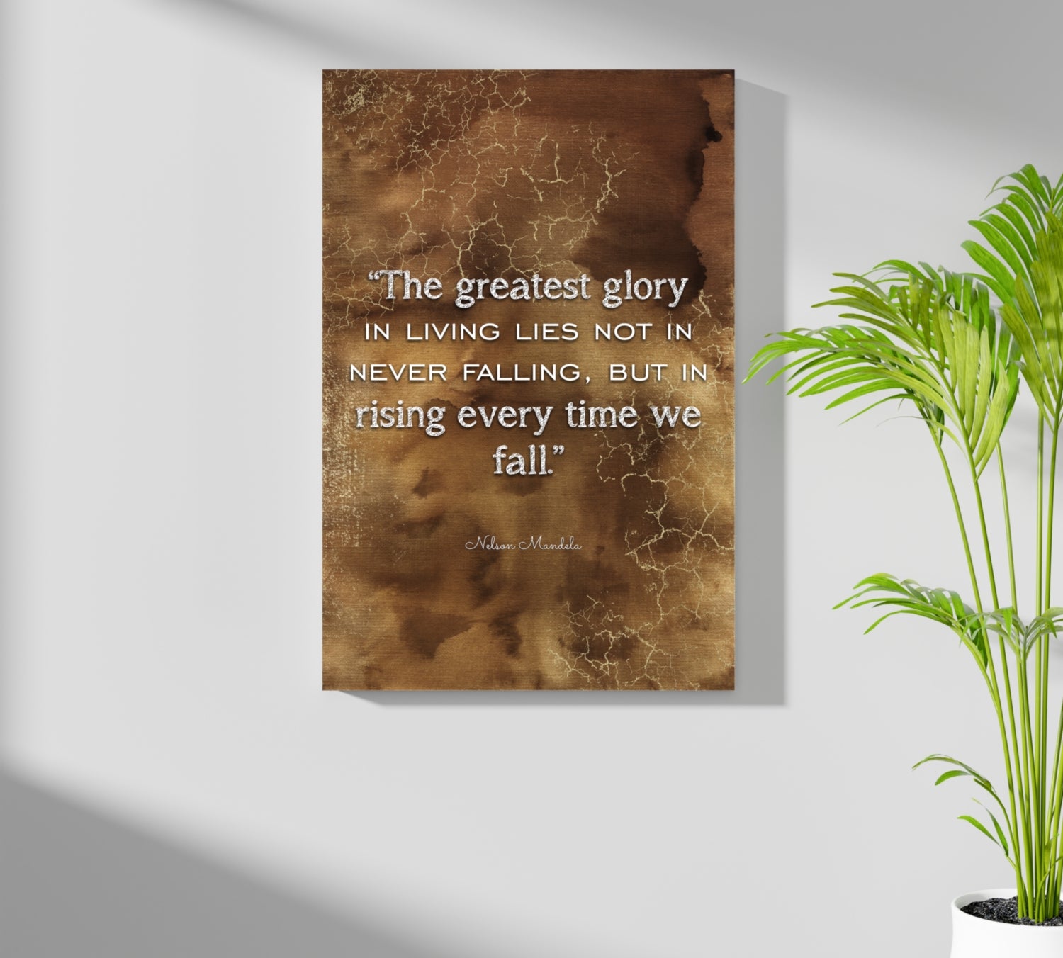 Nelson Mandela Aluminum Print.