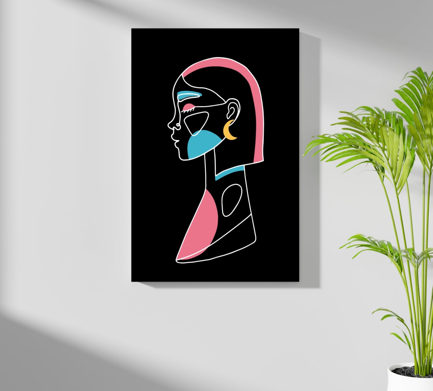 Line Art V3 Aluminum Print.