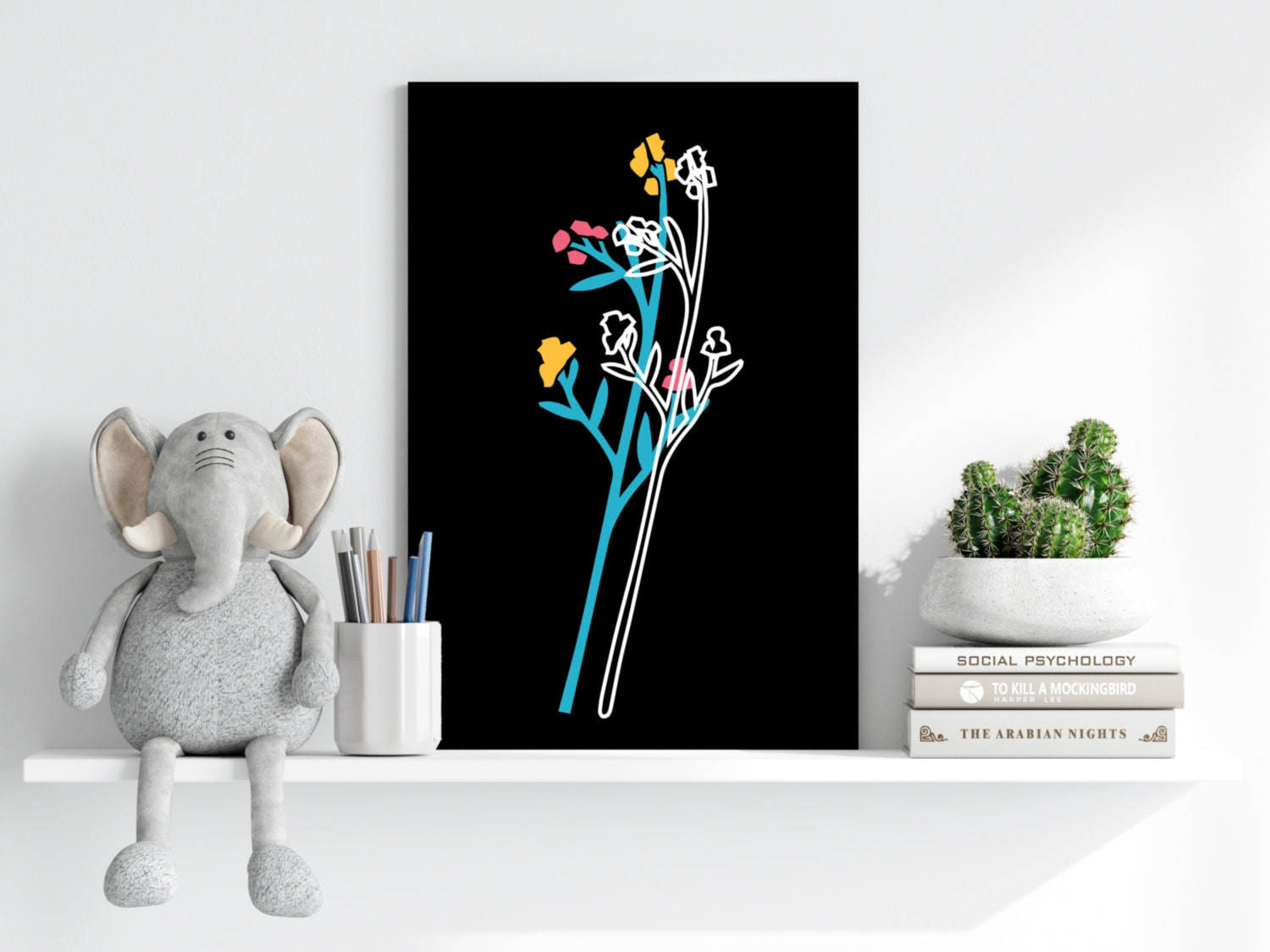 Line Art V7 Aluminum Print.