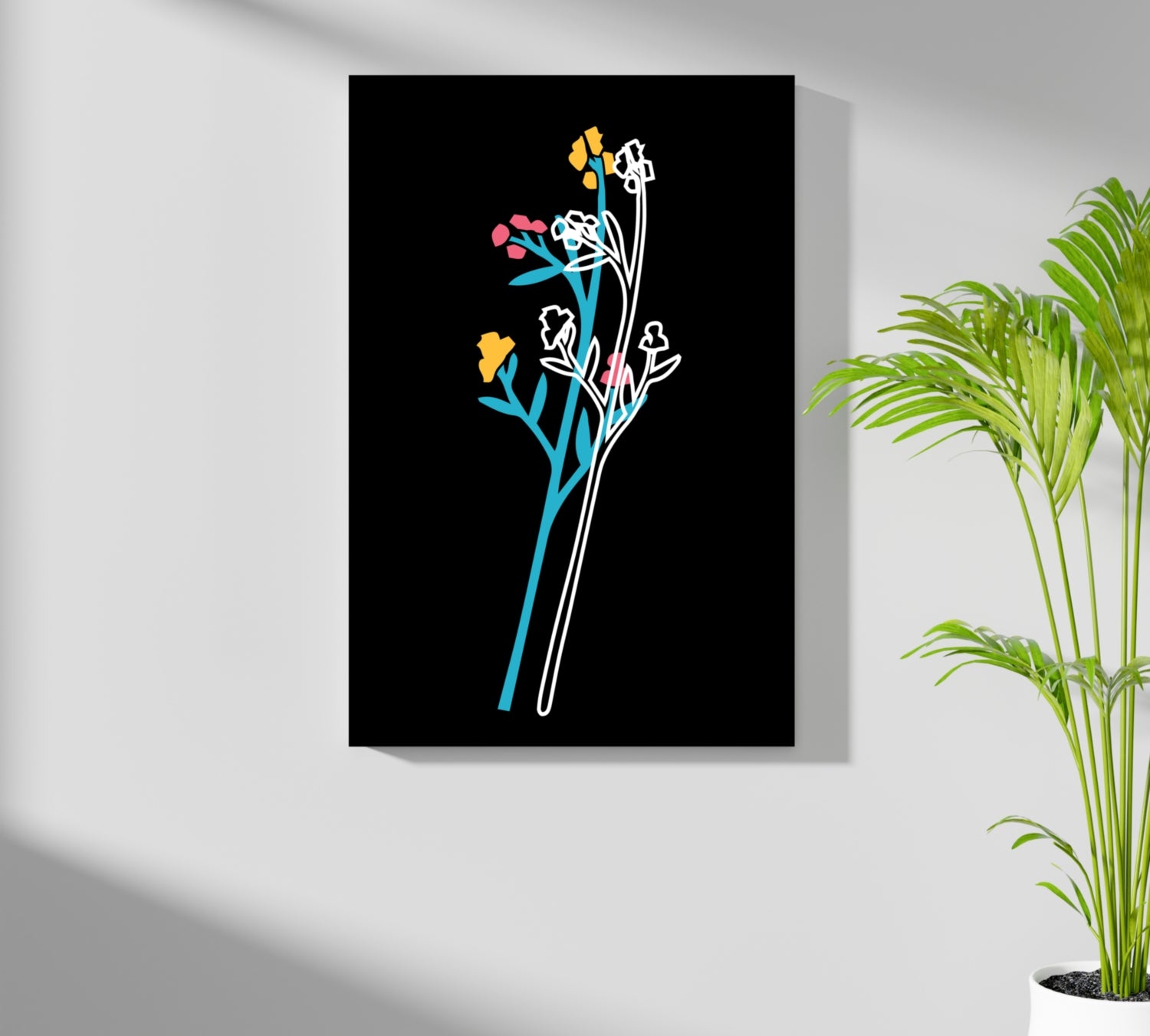 Line Art V7 Aluminum Print.