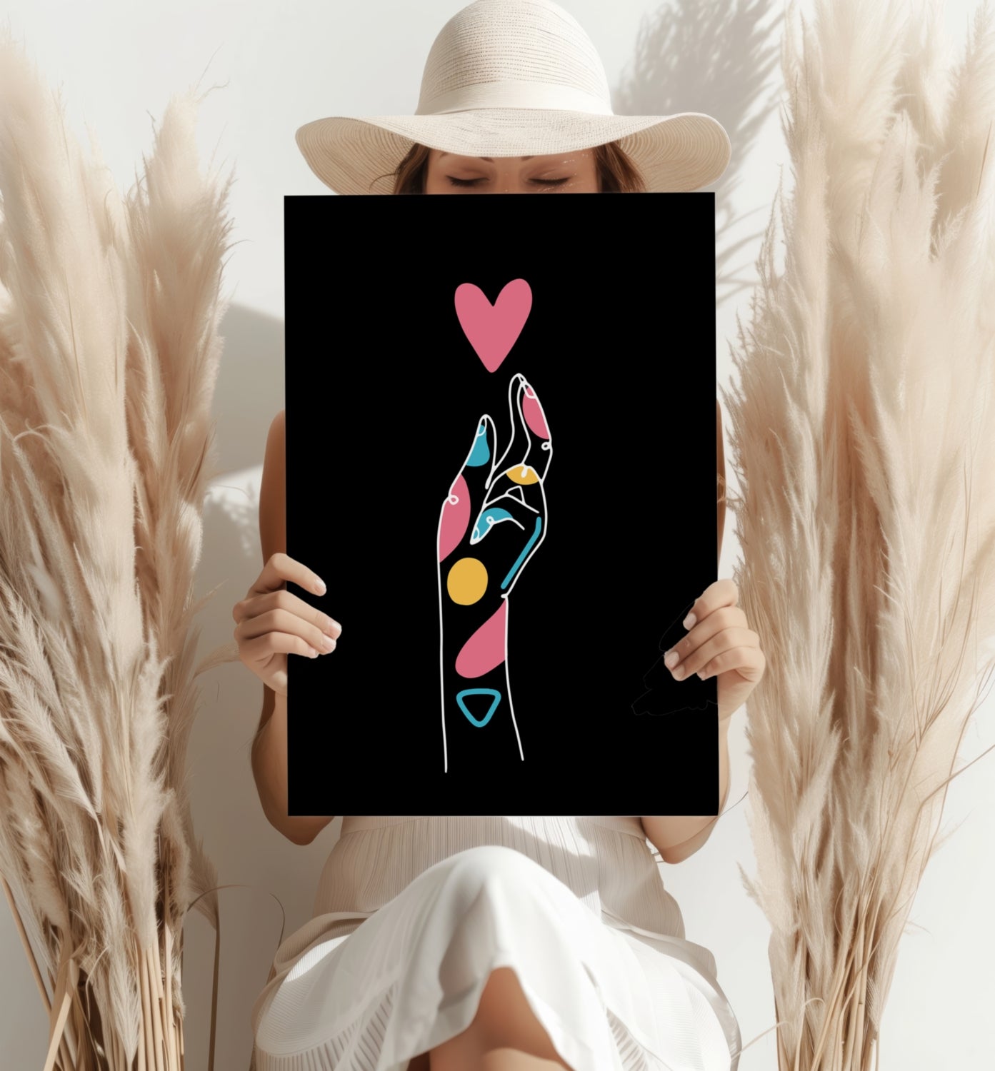 Line Art V8 Aluminum Print.