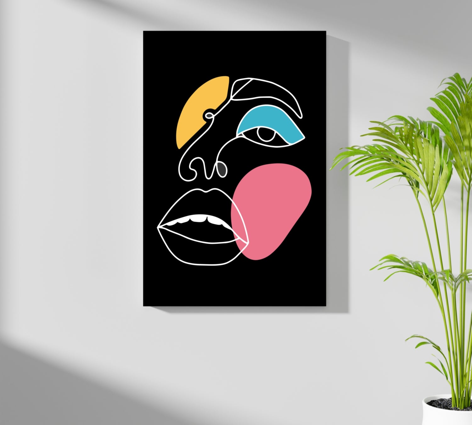 Line Art V9 Aluminum Print.