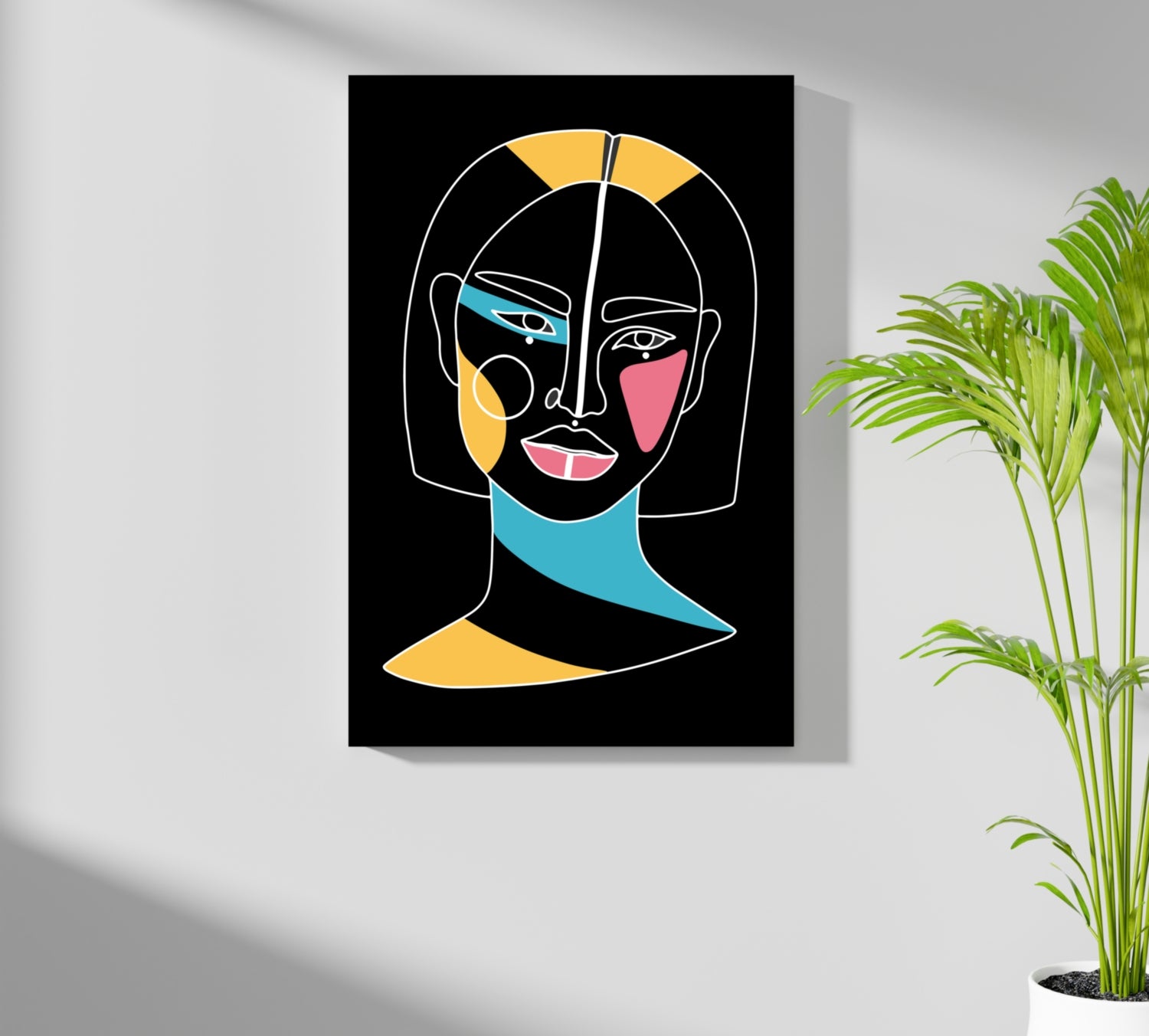 Line Art V10 Aluminum Print.