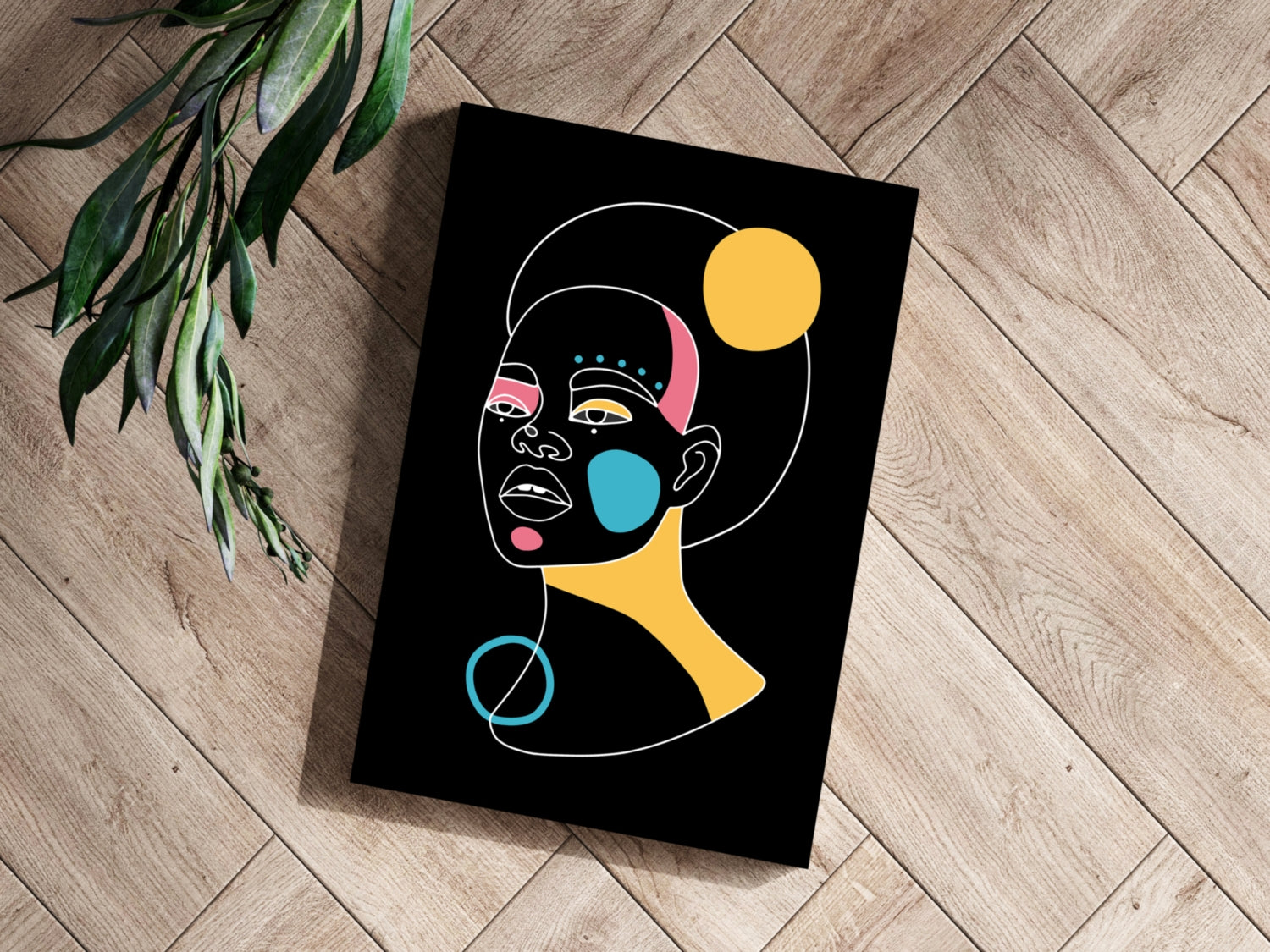 Line Art V12 Aluminum Print.