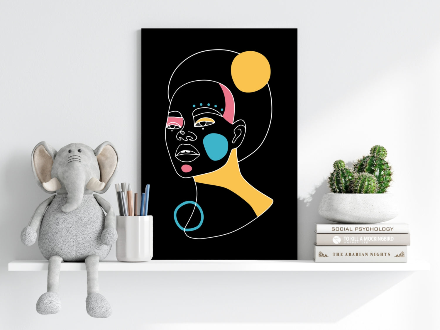 Line Art V12 Aluminum Print.