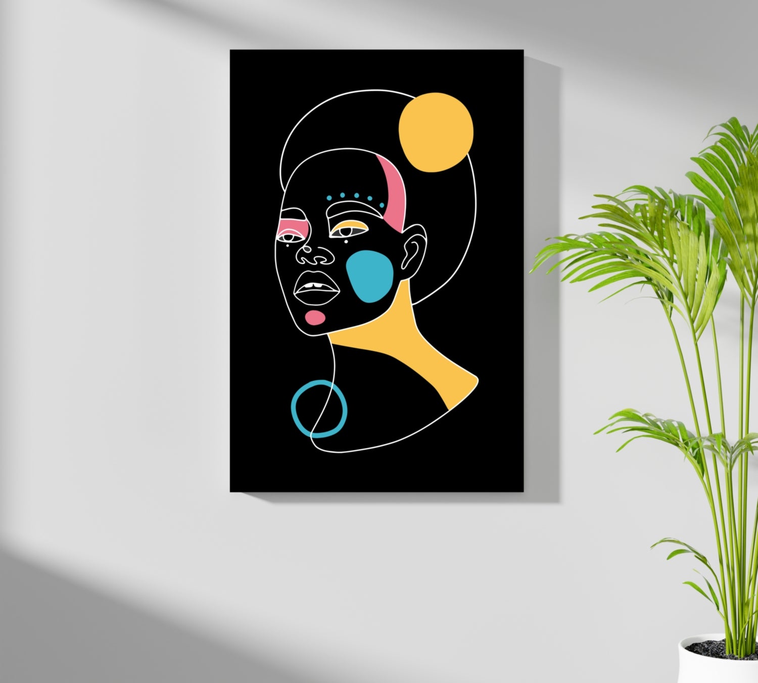 Line Art V12 Aluminum Print.