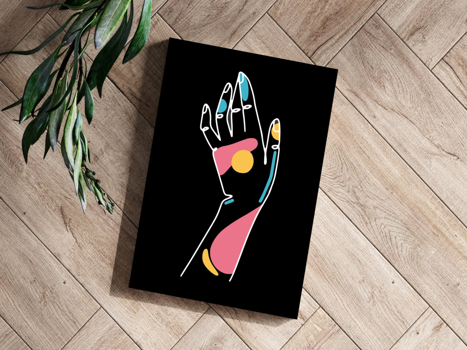 Line Art V13 Aluminum Print.