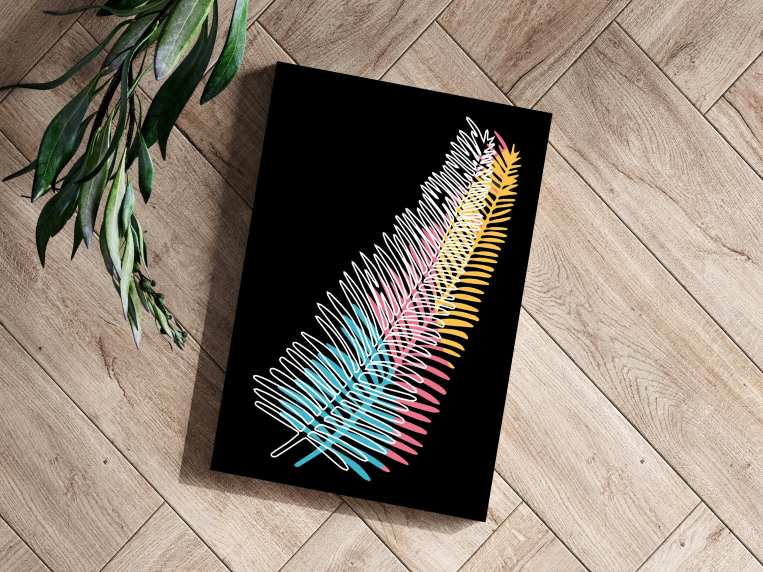 Line Art V14 Aluminum Print.