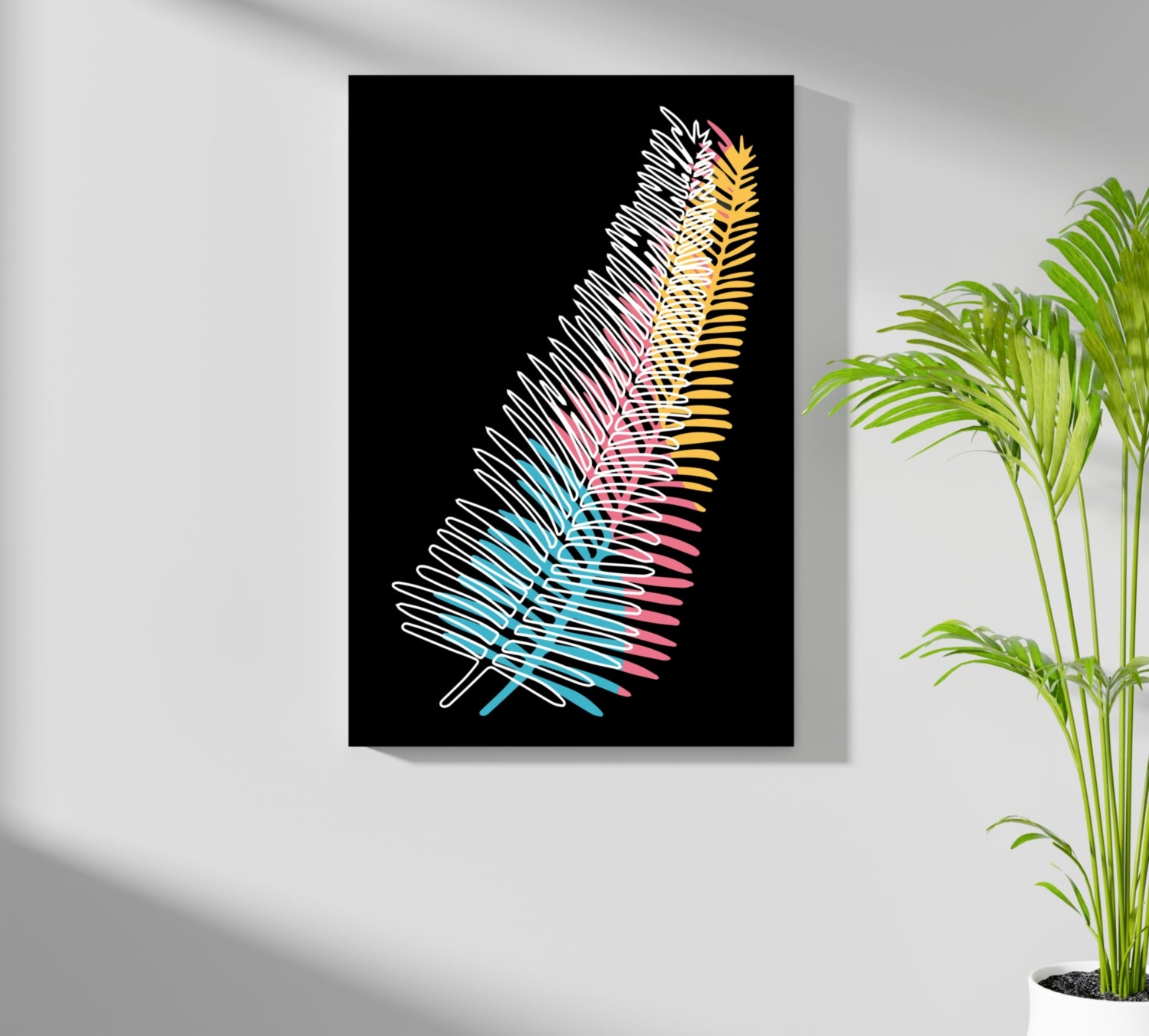 Line Art V14 Aluminum Print.