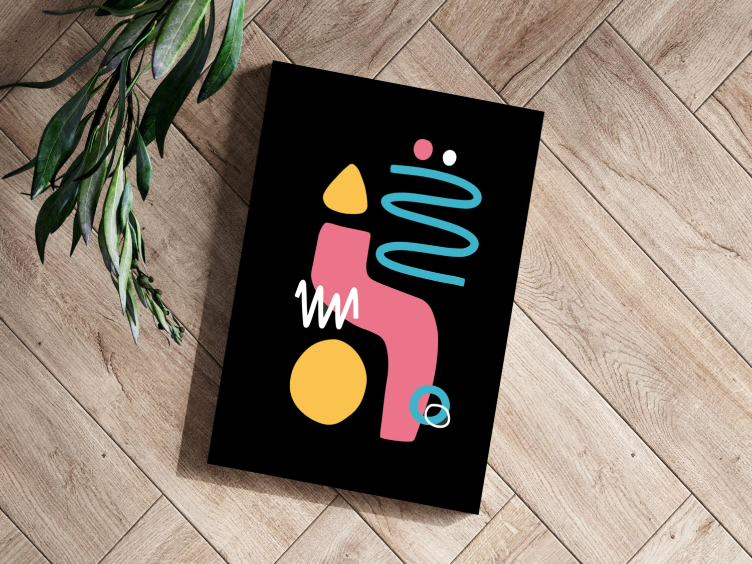 Line Art V15 Aluminum Print.