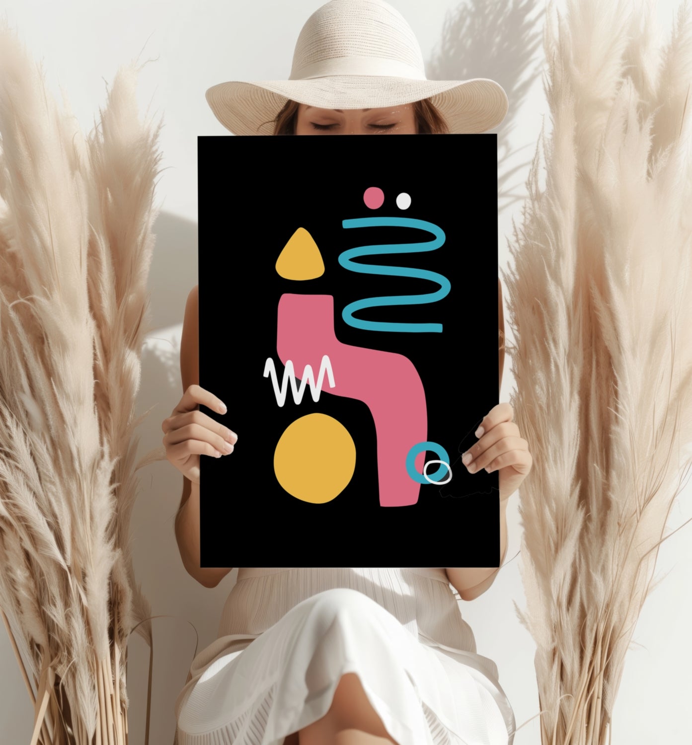 Line Art V15 Aluminum Print.