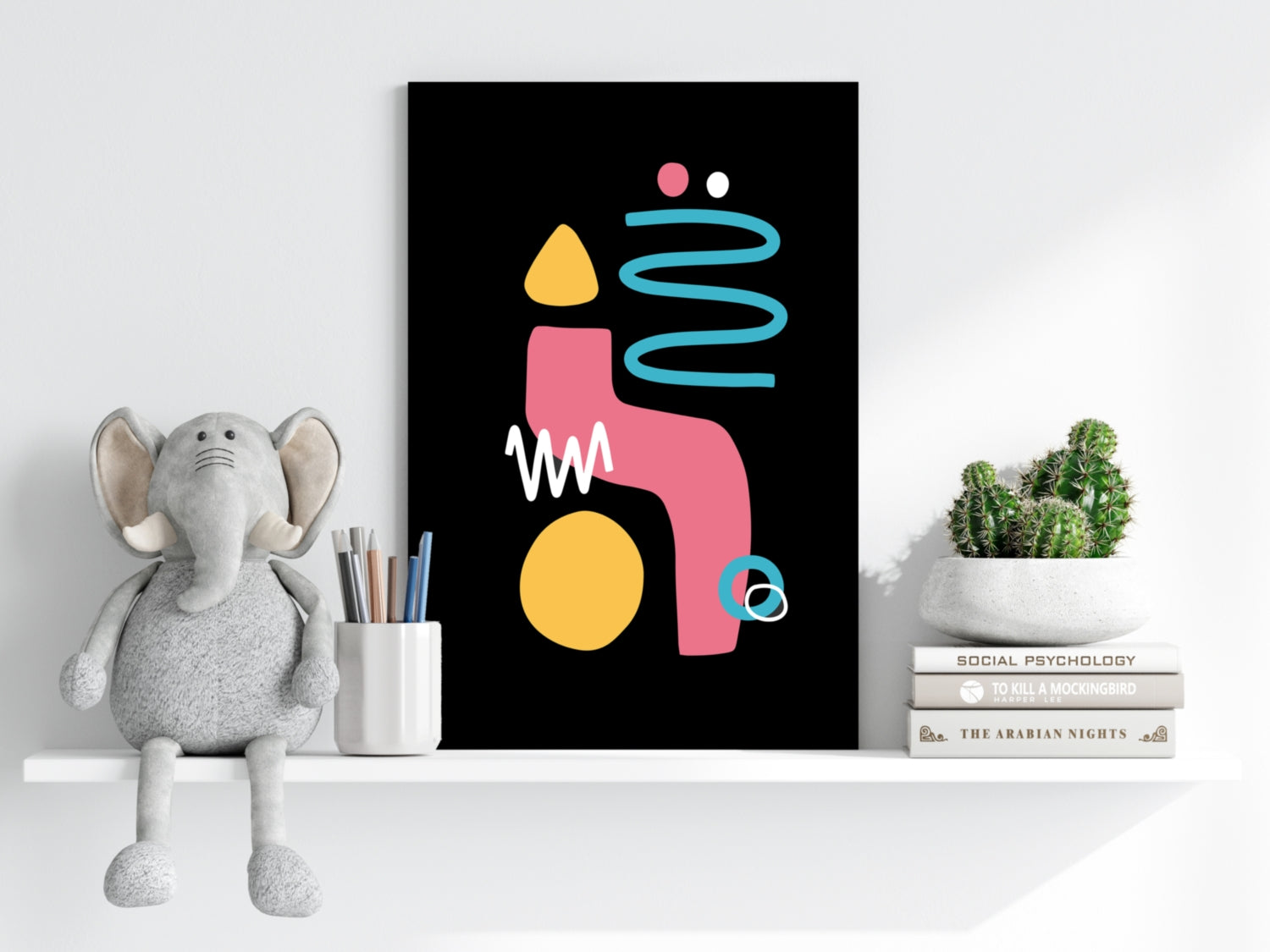 Line Art V15 Aluminum Print.