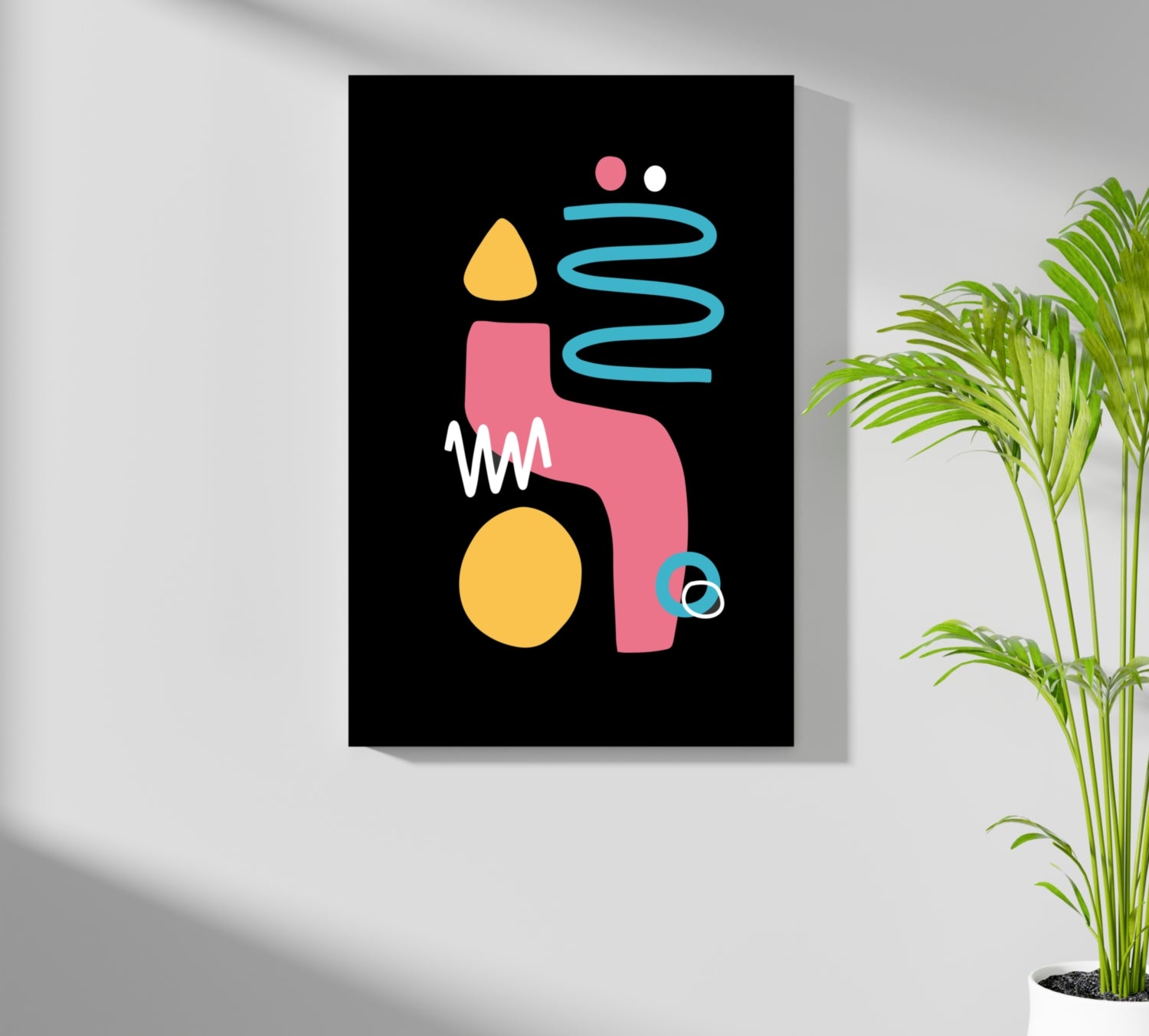 Line Art V15 Aluminum Print.