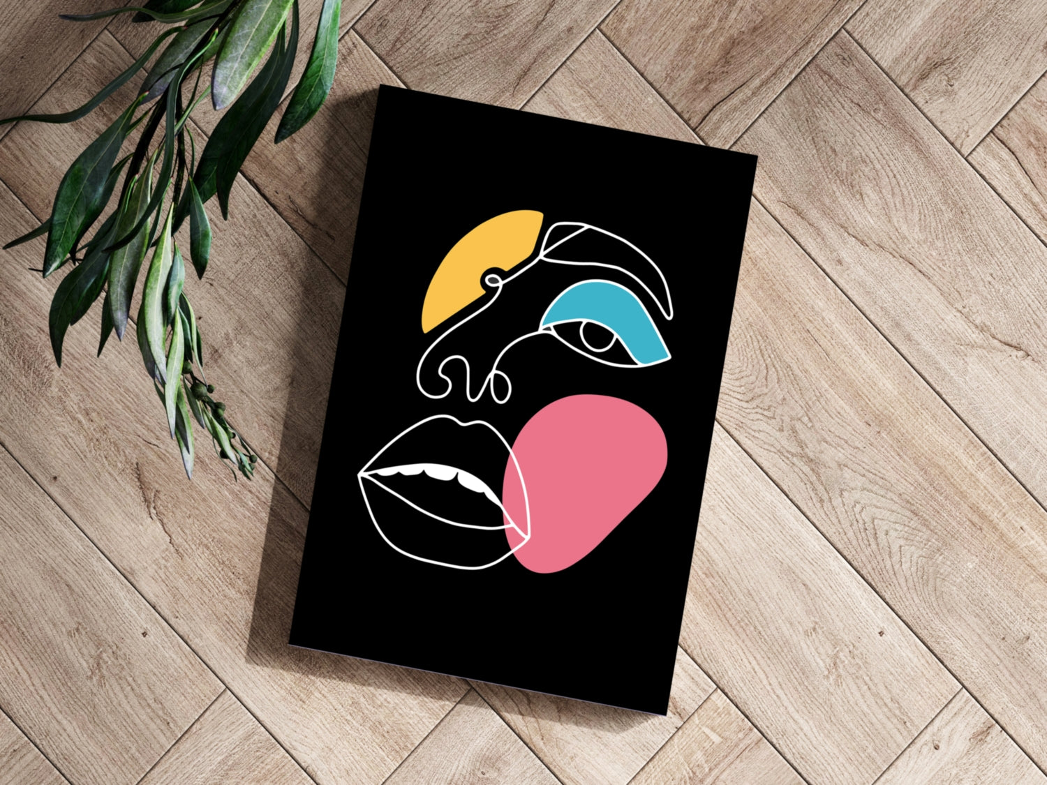 Line Art V16 Aluminum Print.