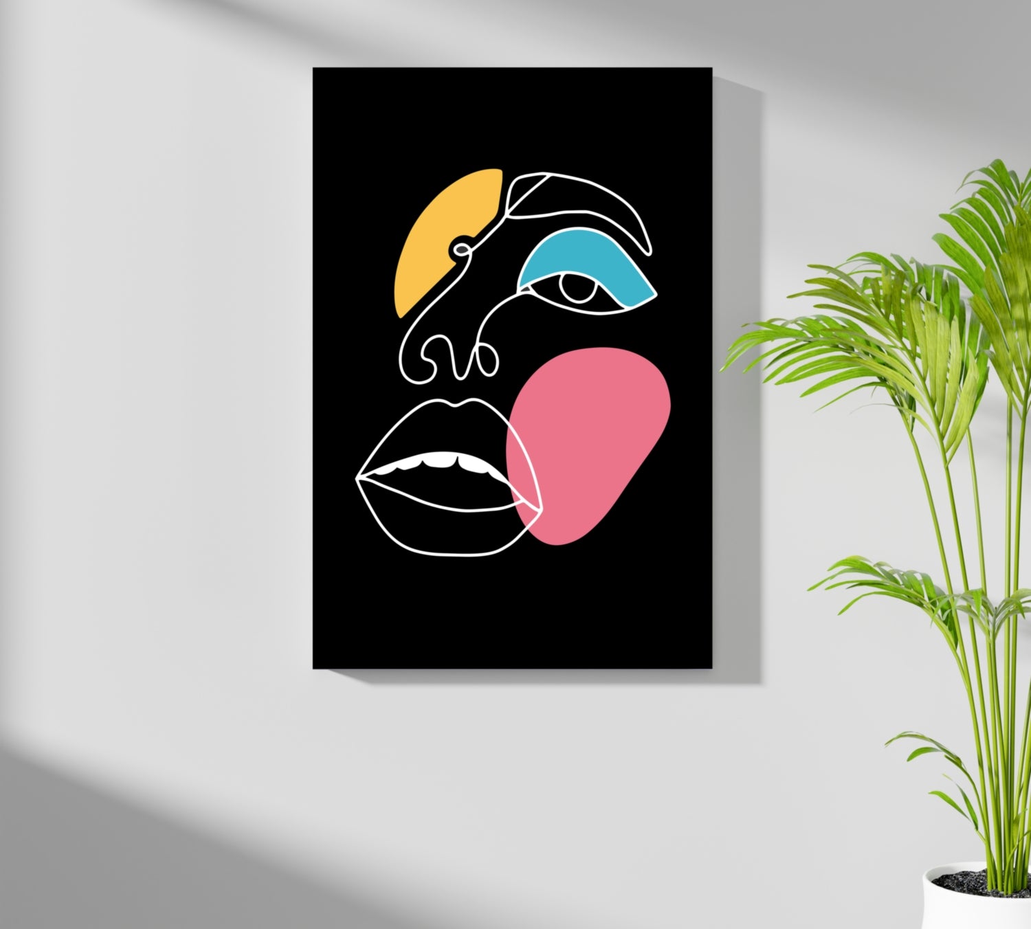 Line Art V16 Aluminum Print.