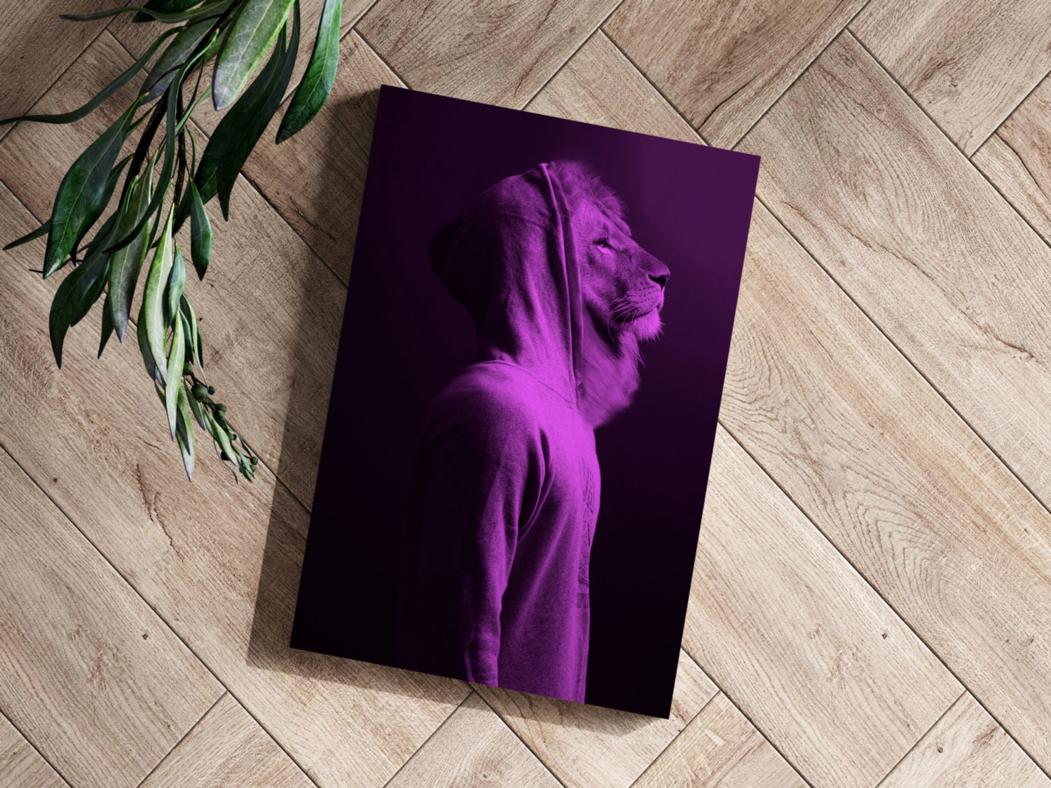 Lion Aluminum Print.