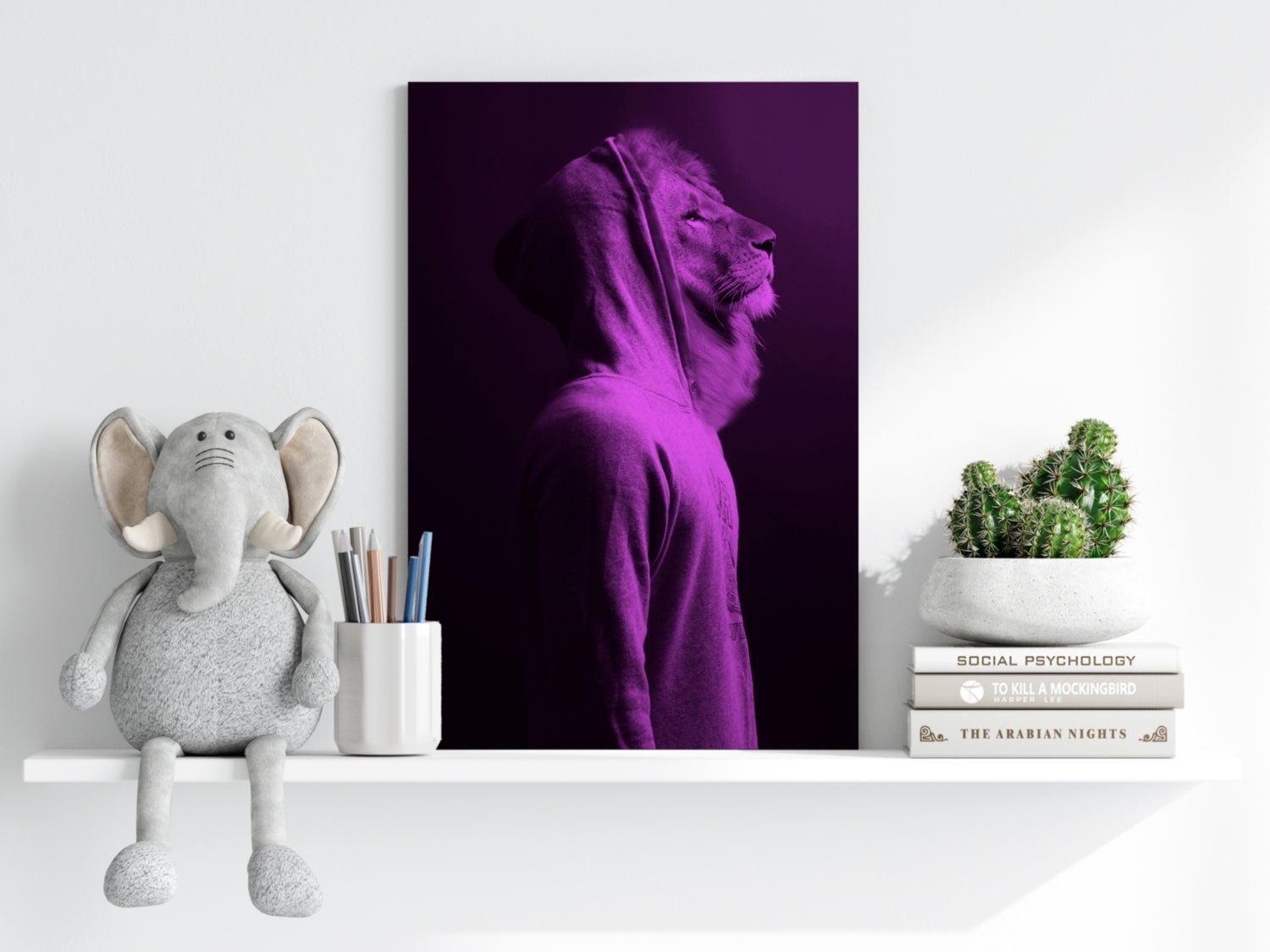 Lion Aluminum Print.