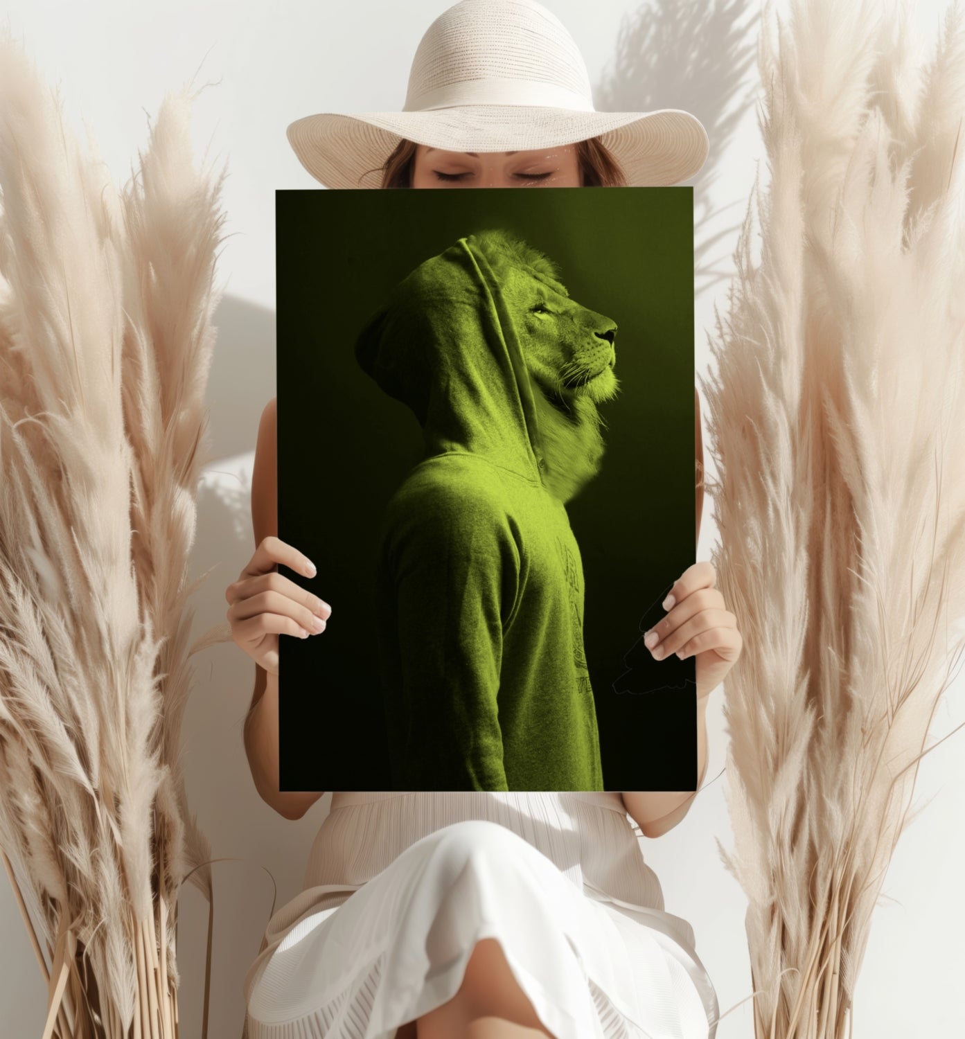 Lion Aluminum Print.