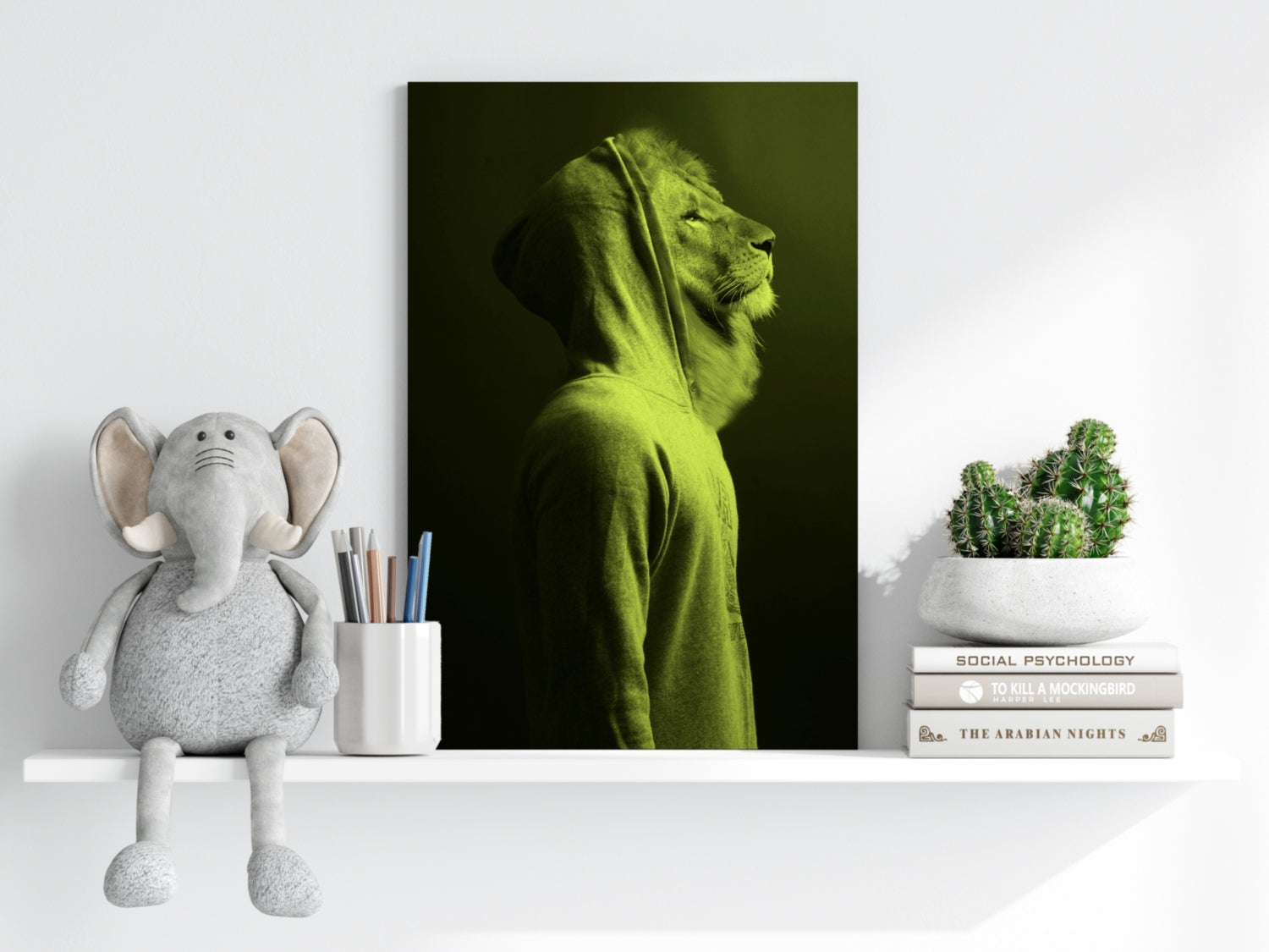 Lion Aluminum Print.