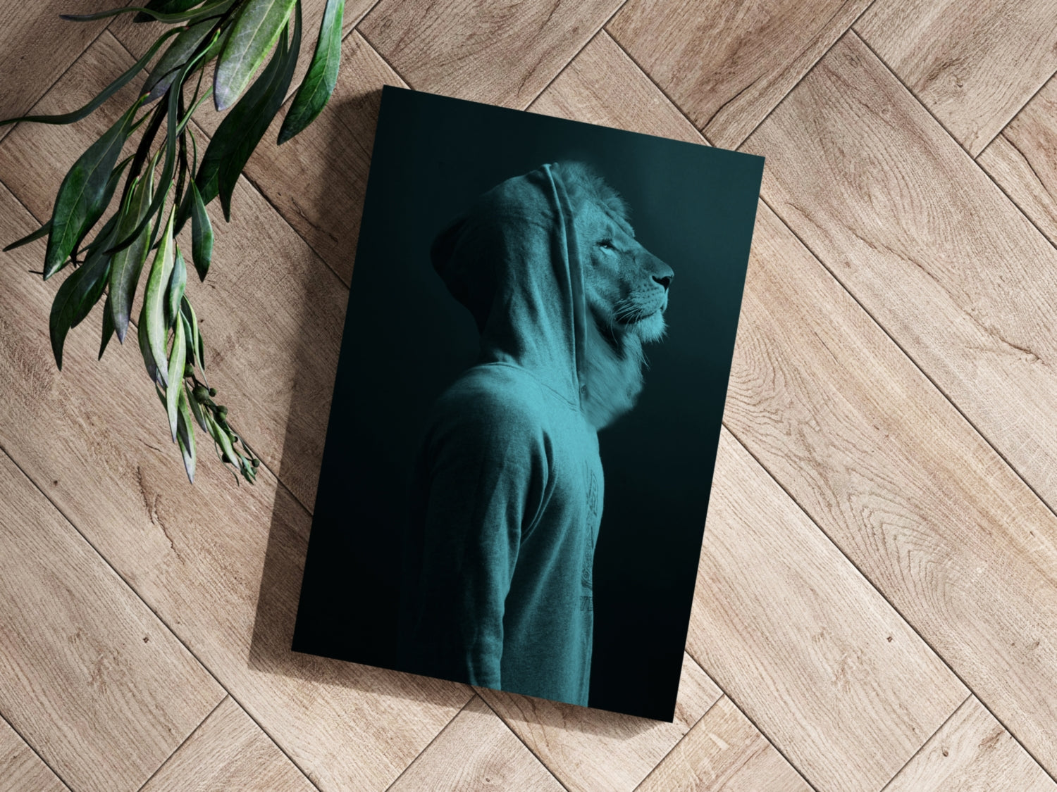 Lion Aluminum Print.