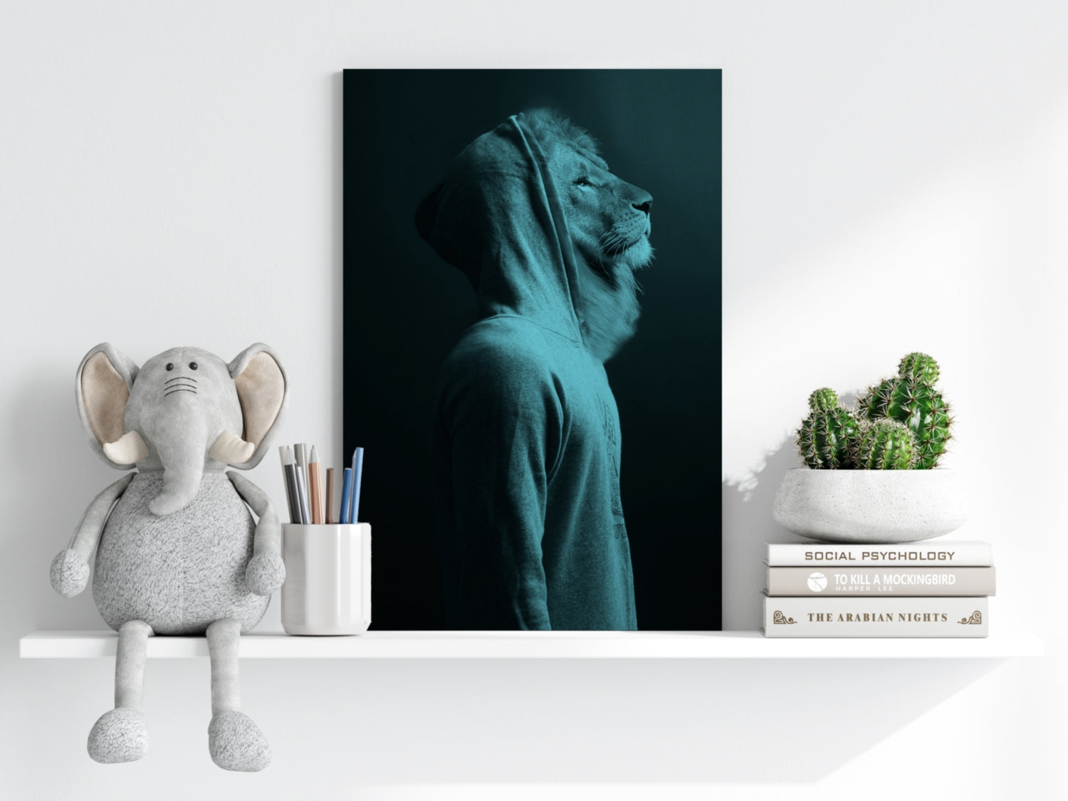 Lion Aluminum Print.