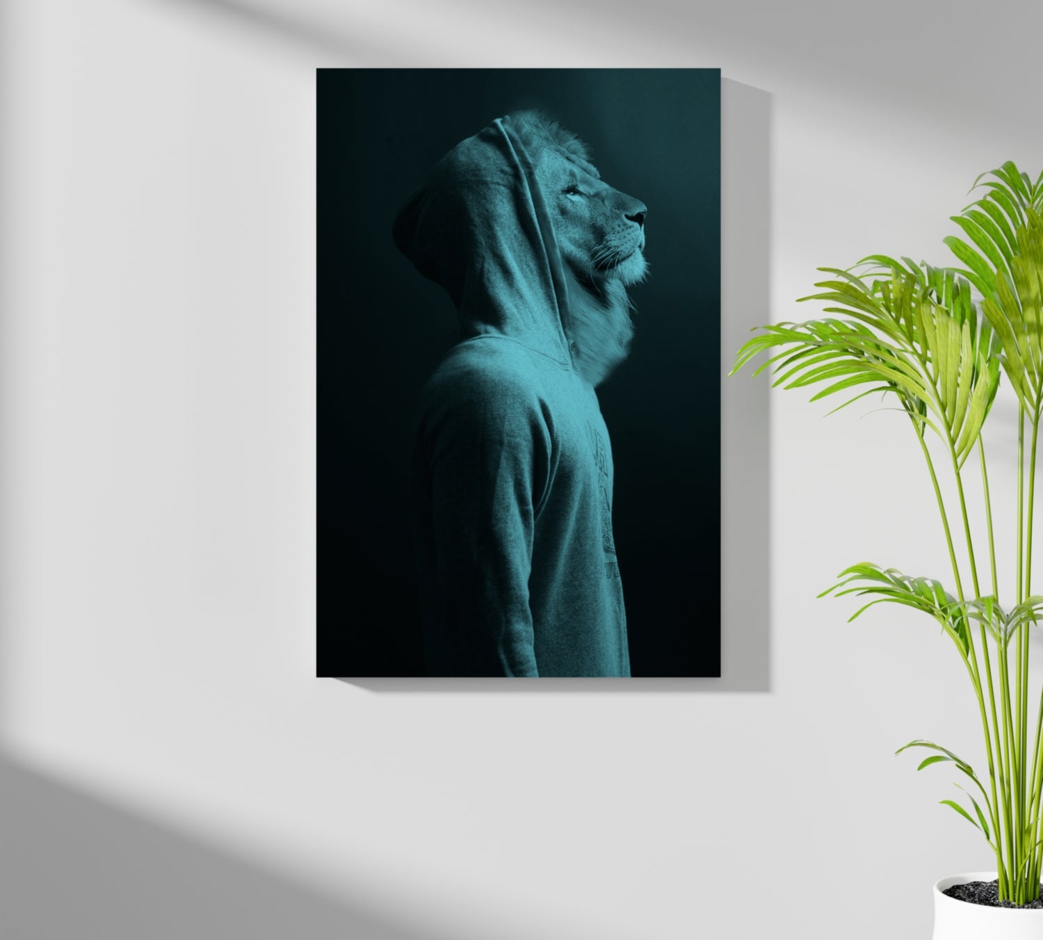 Lion Aluminum Print.