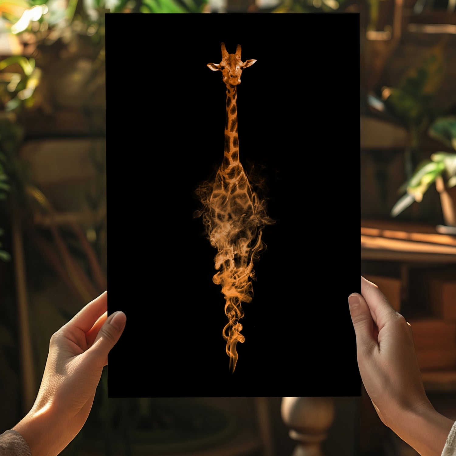 Giraffe Aluminum Print.