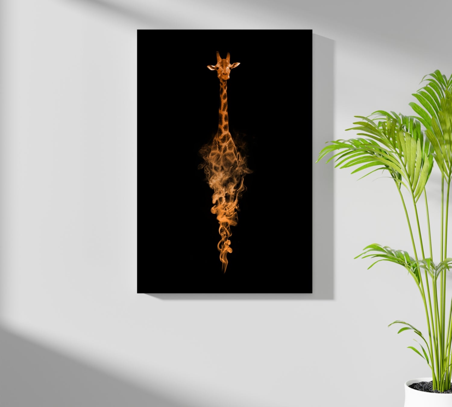 Giraffe Aluminum Print.