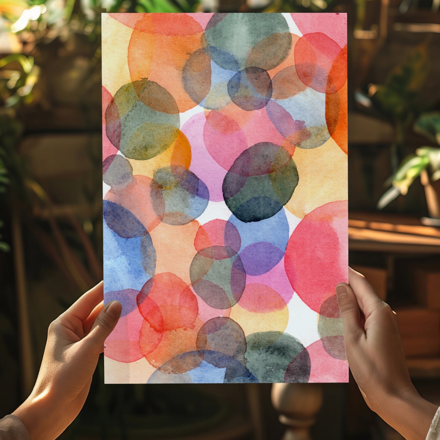 Abstract Aluminum Print.