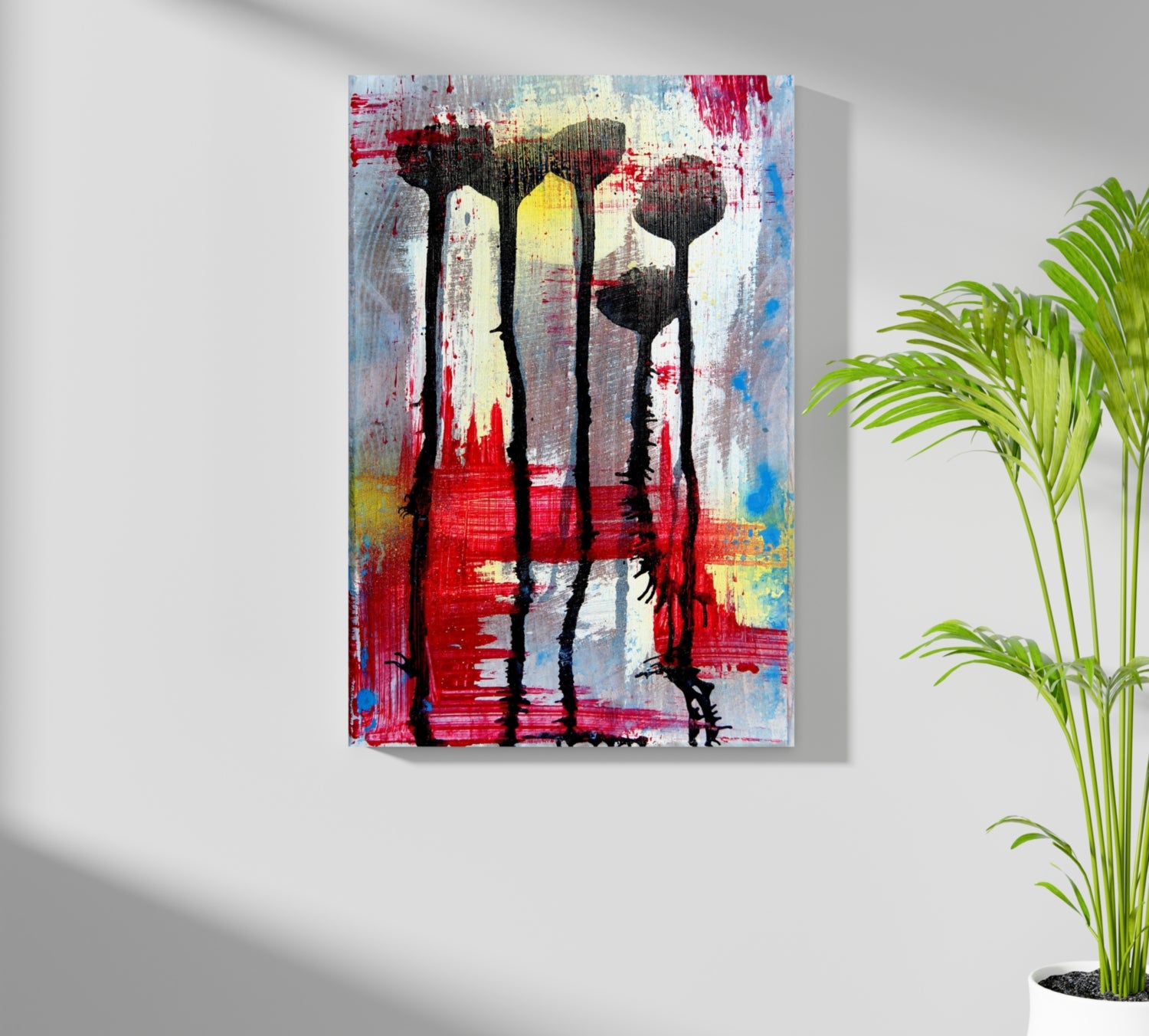 Abstract Flowers Aluminum Print.