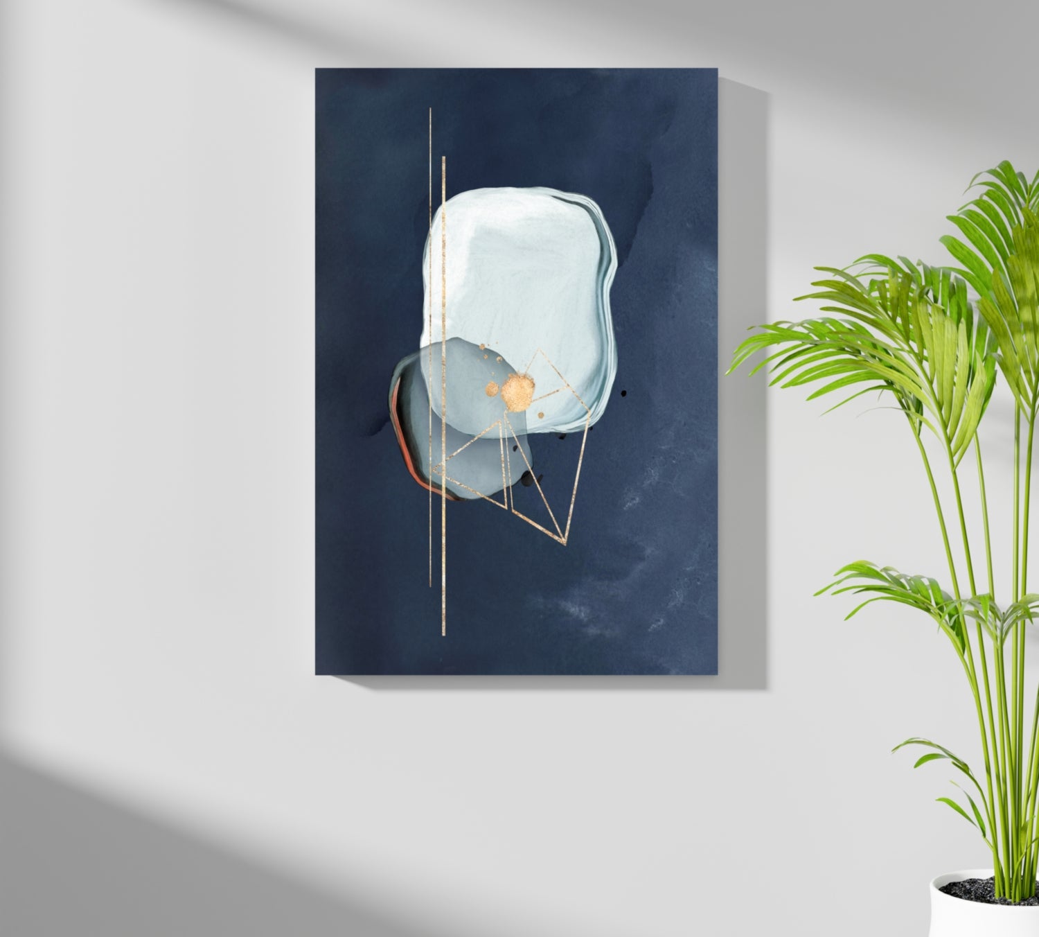 Line Art Shapes V1 Aluminum Print.