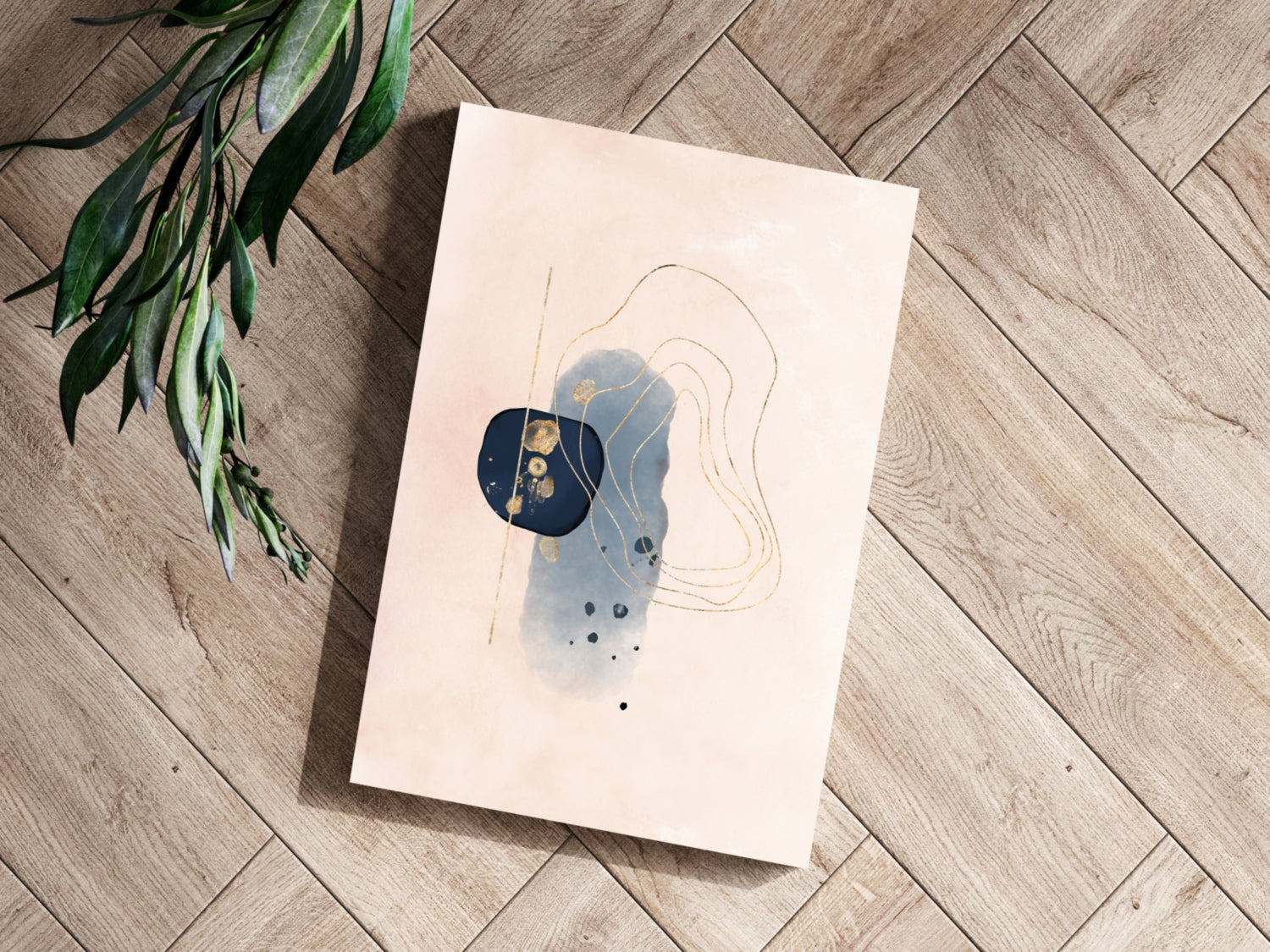 Line Art Shapes V2 Aluminum Print.