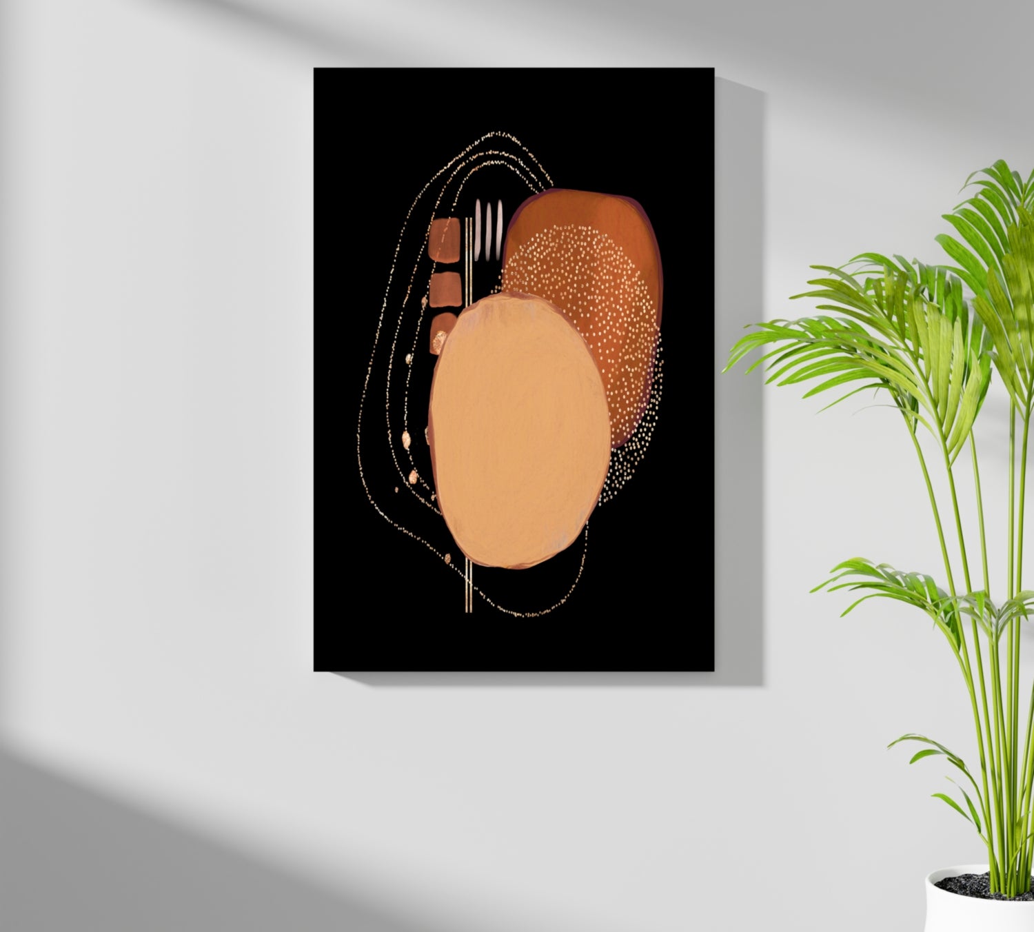 Line Art Shapes V3 Aluminum Print.