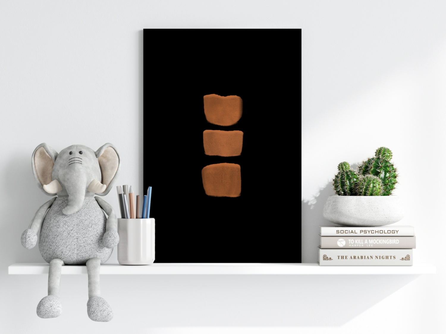 Line Art Shapes V4 Aluminum Print.