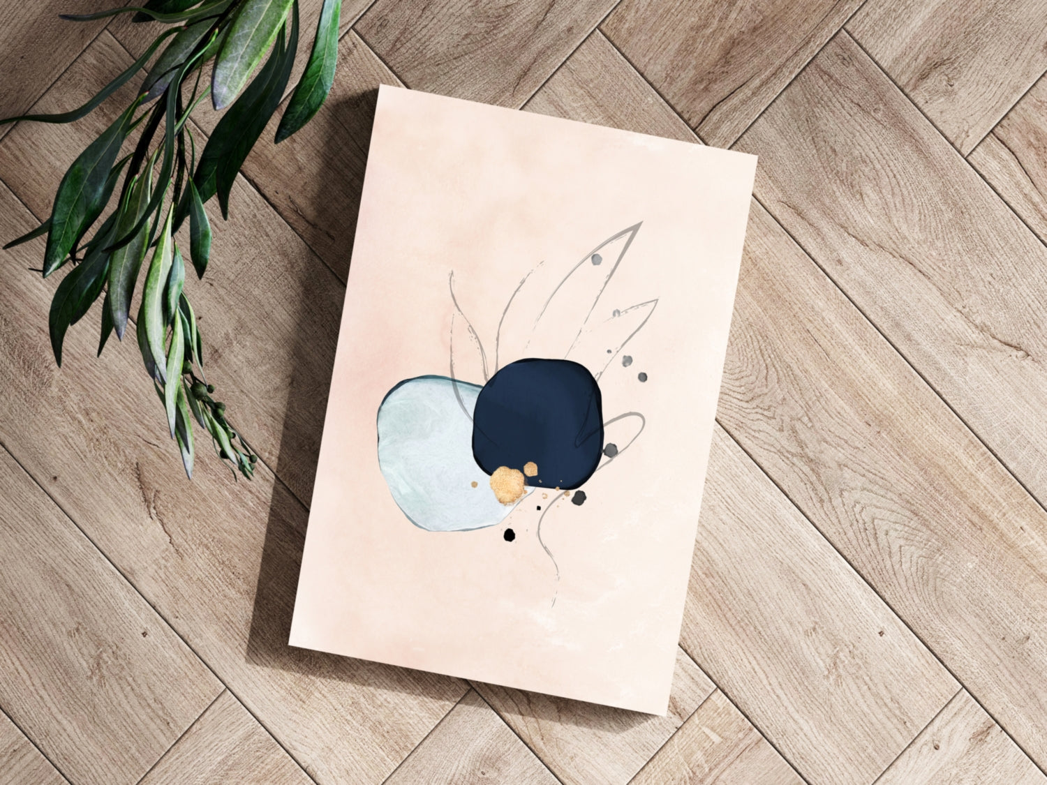 Line Art Shapes V6 Aluminum Print.