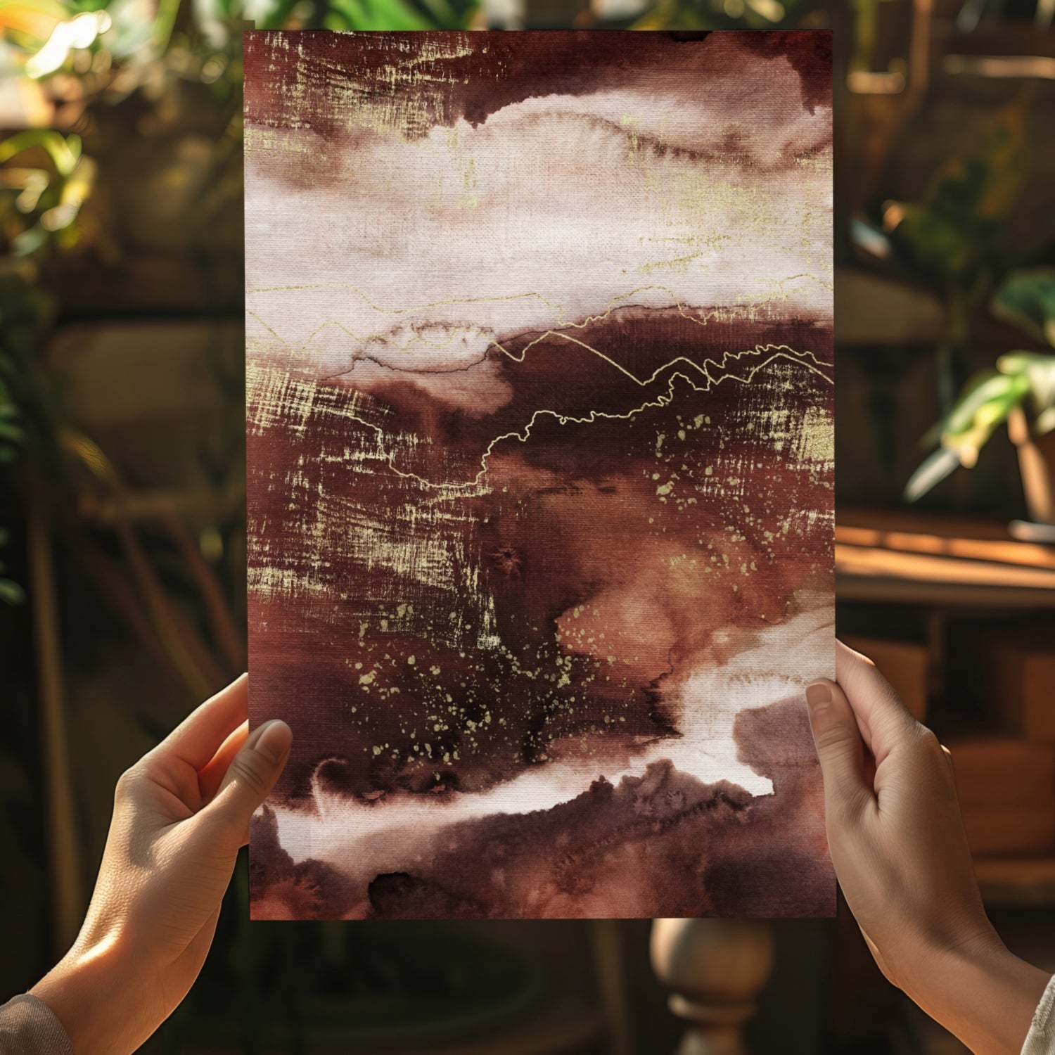 Abstract Terra Aluminum Print.