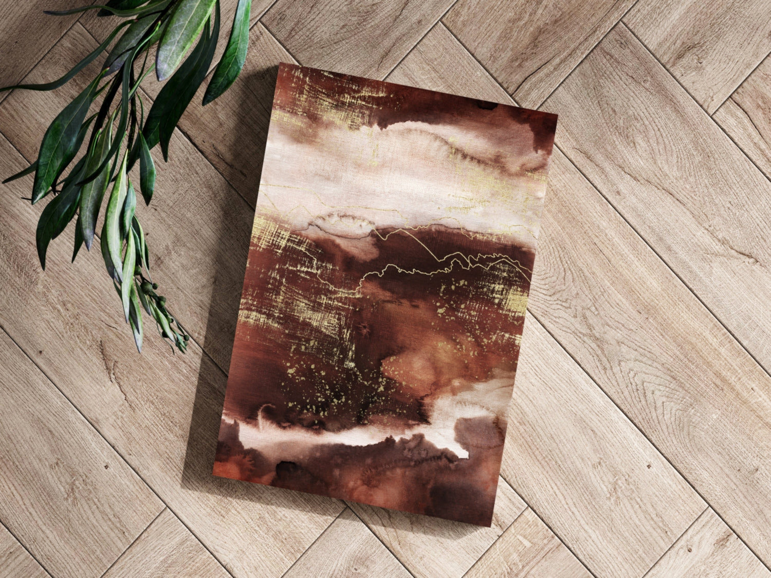 Abstract Terra Aluminum Print.