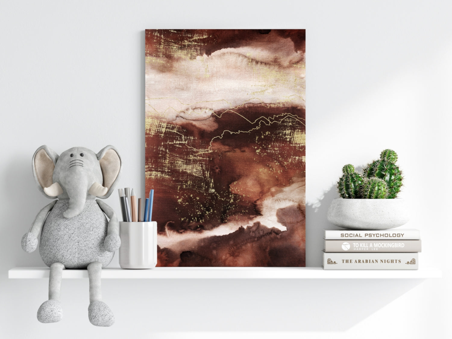 Abstract Terra Aluminum Print.