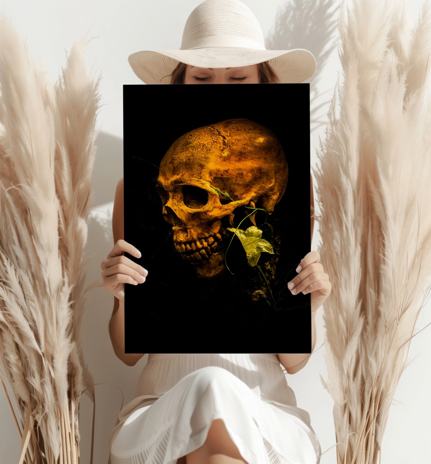 Skull Aluminum Print.