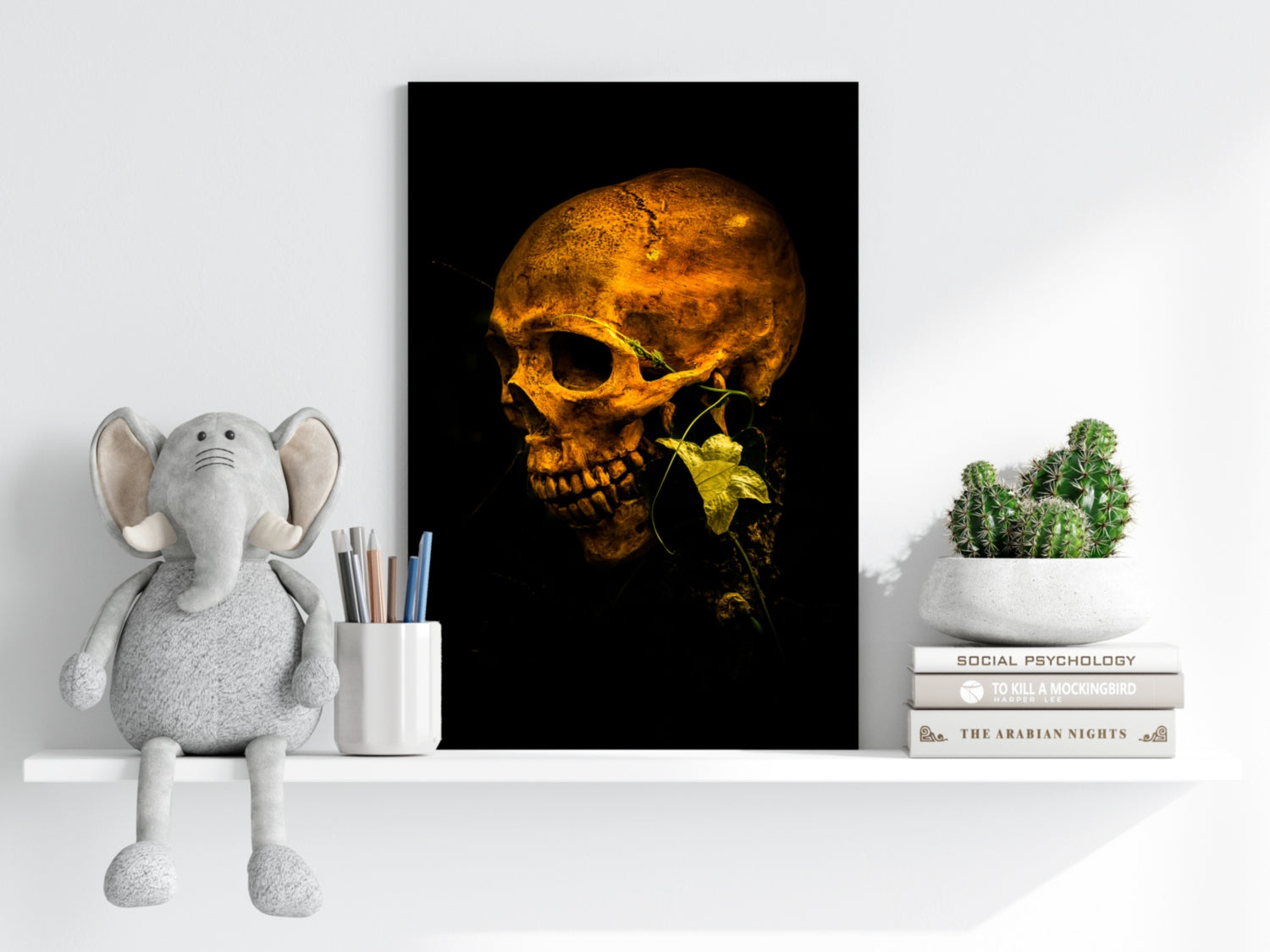 Skull Aluminum Print.