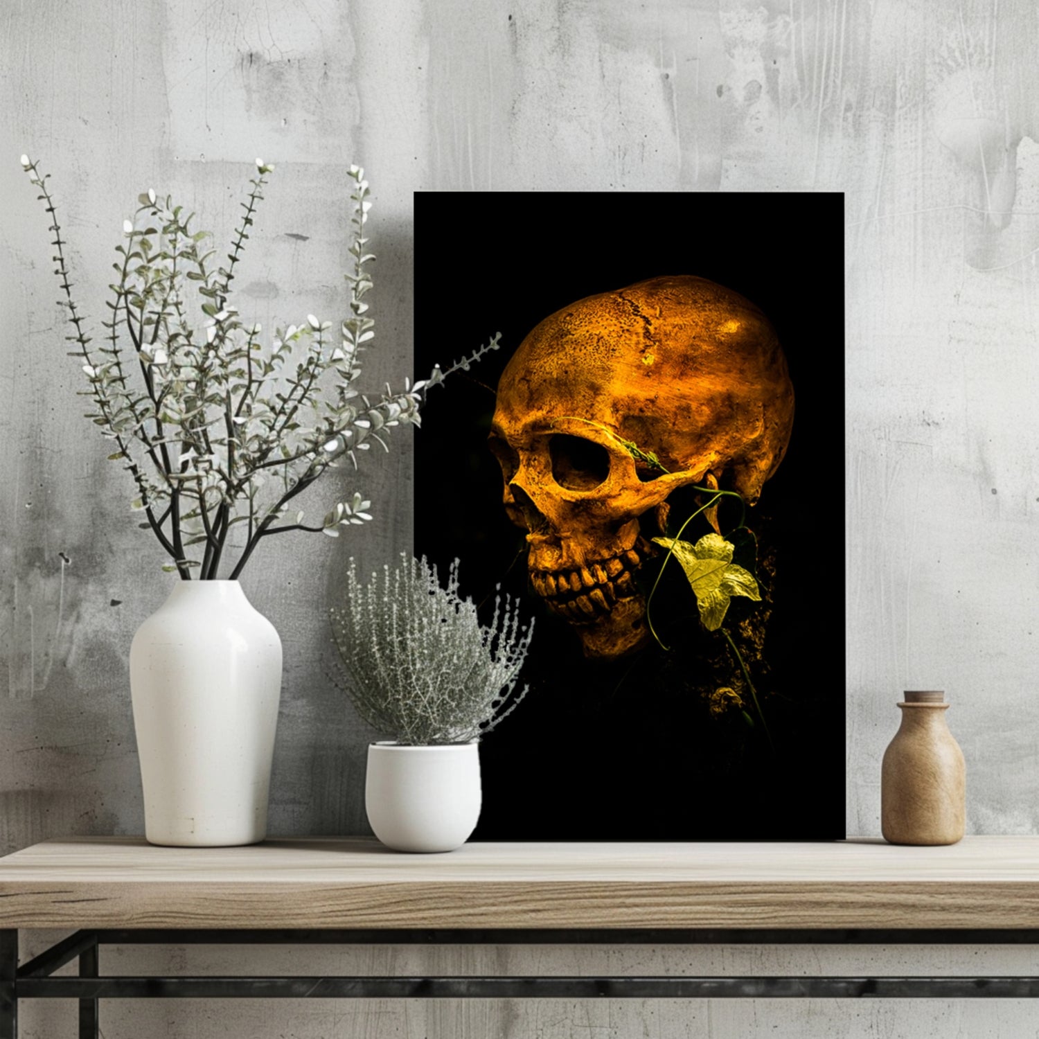 Skull Aluminum Print.