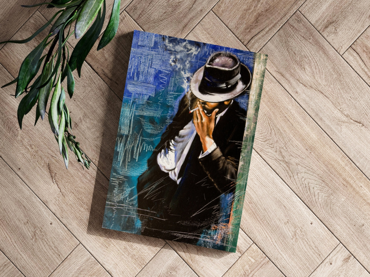 Standing Man Aluminum Print.