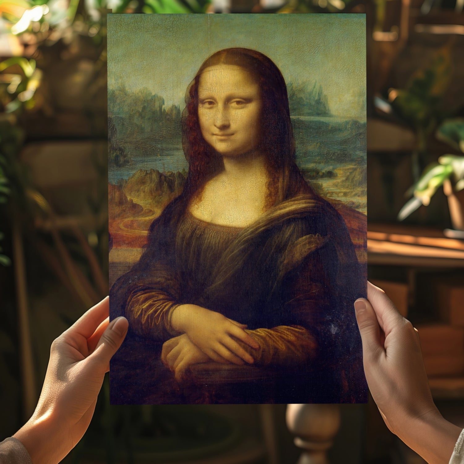 Mona Lisa Aluminum Print.