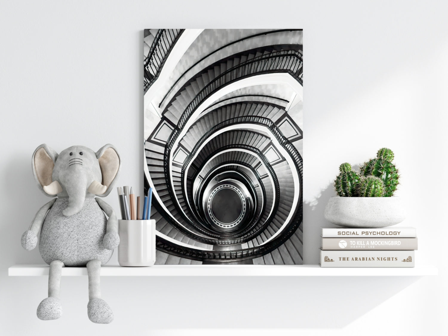 Stairs Aluminum Print.