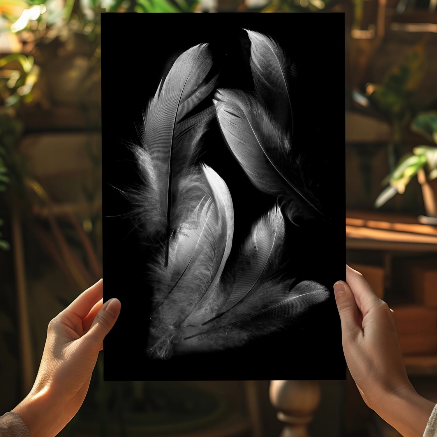 Feathers Aluminum Print.