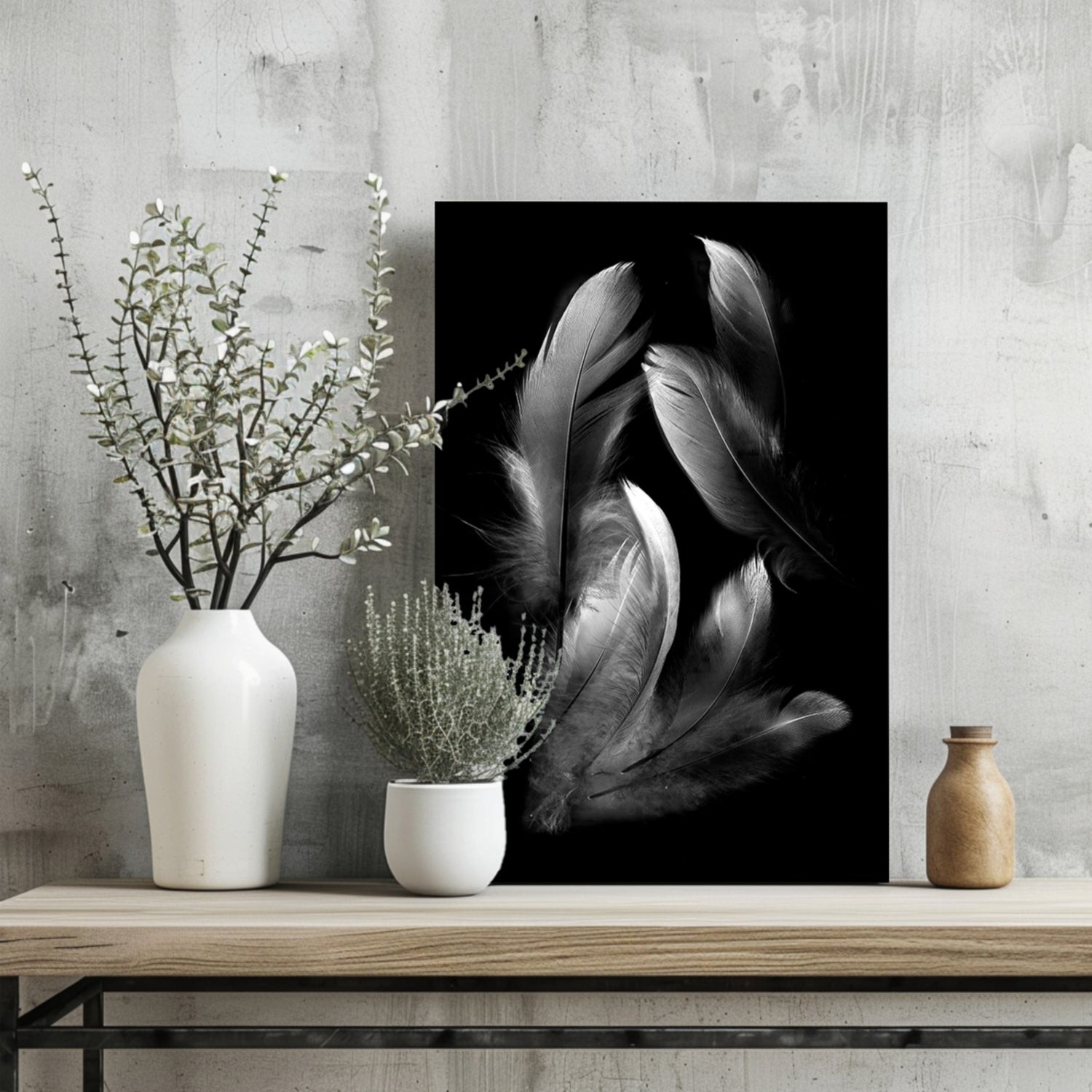 Feathers Aluminum Print.