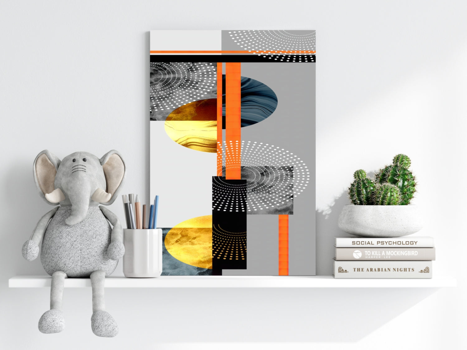 Modern Art Aluminum Print.