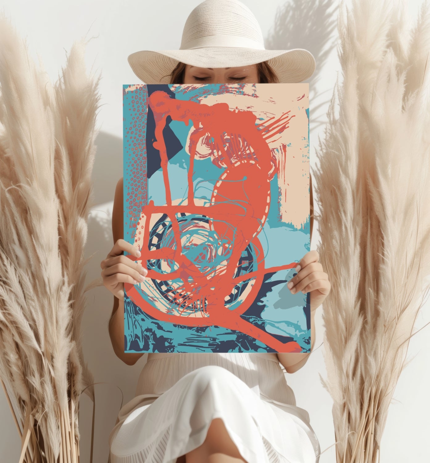 Modern Art Aluminum Print.